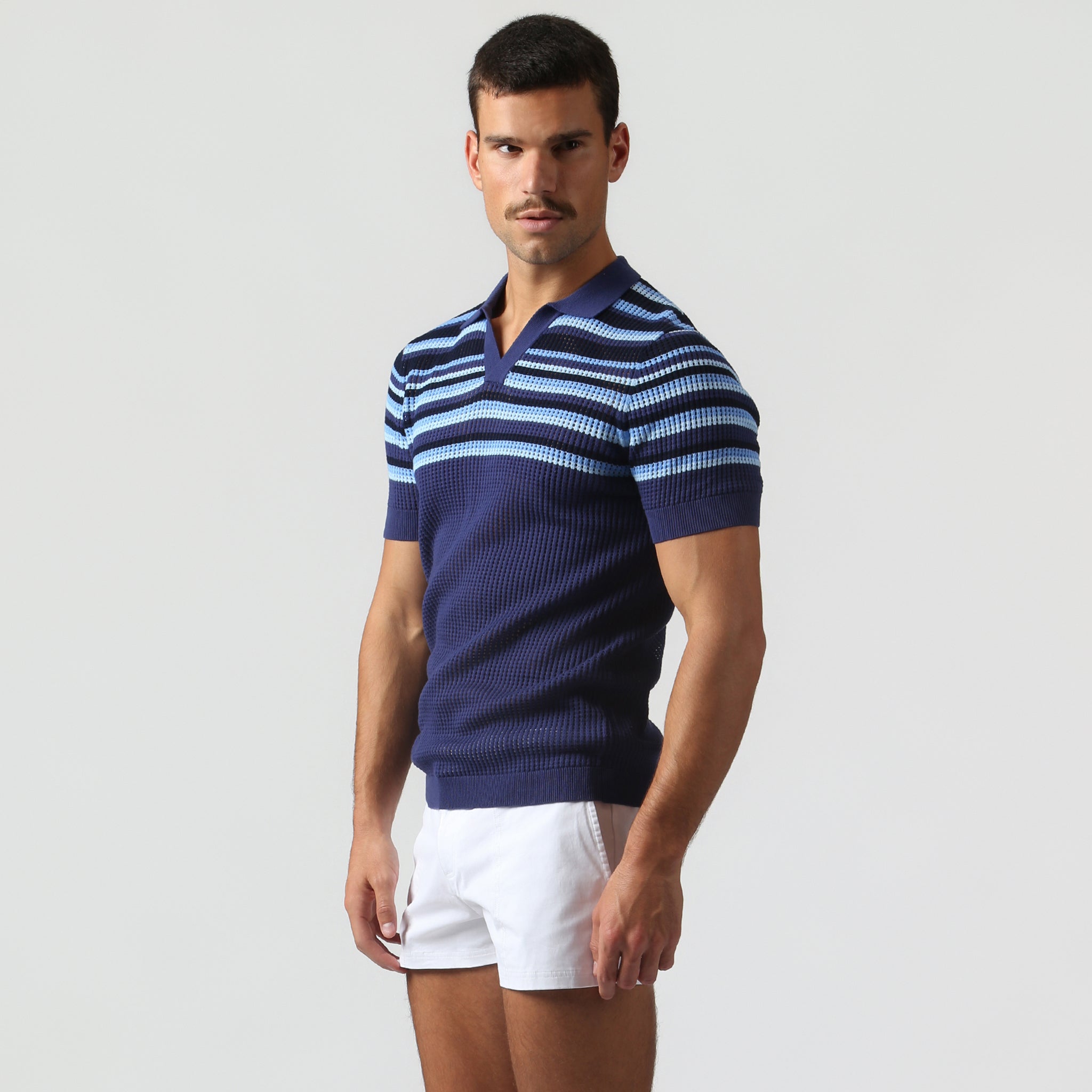NEW- Royal Navy Sismano Knit Polo