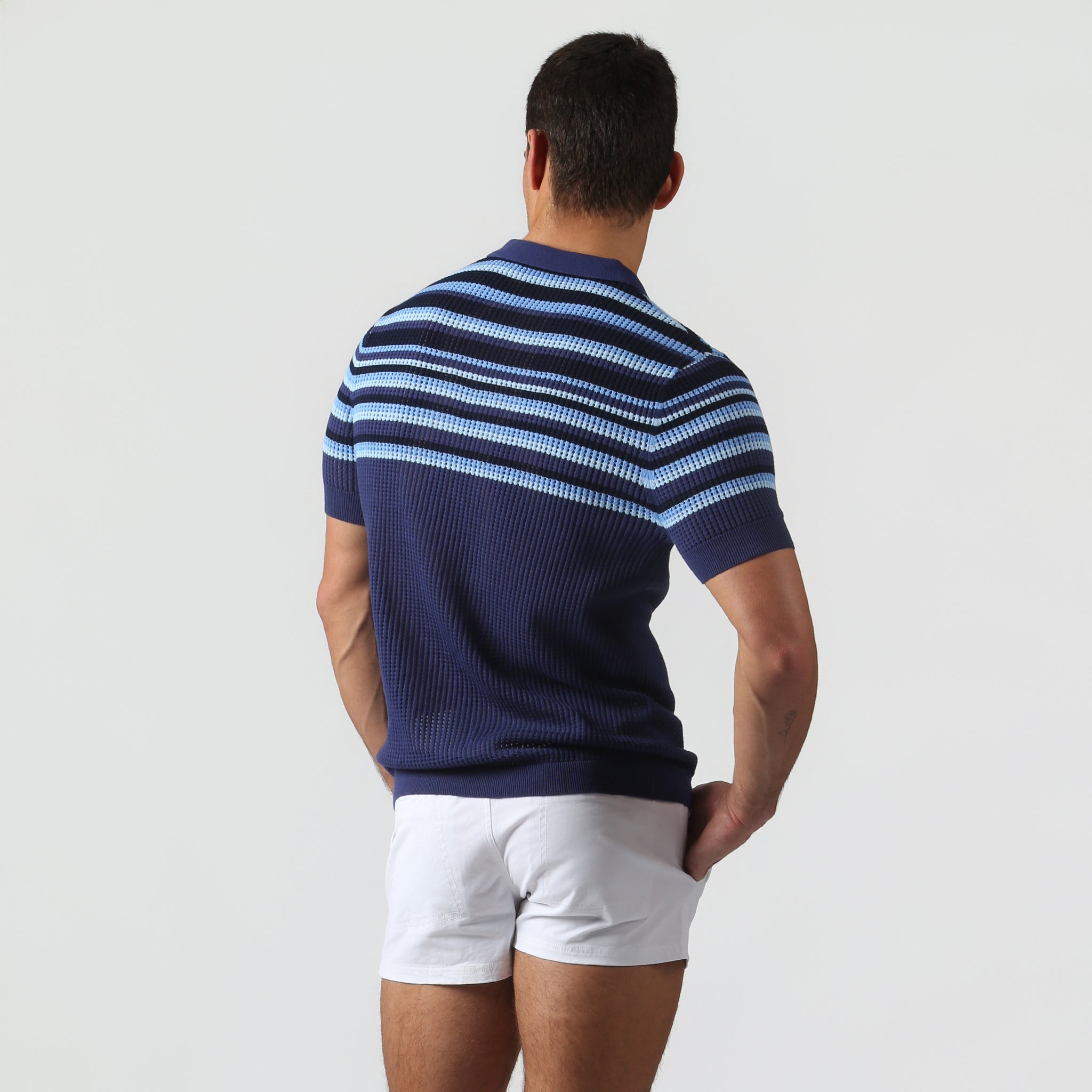 NEW- Royal Navy Sismano Knit Polo