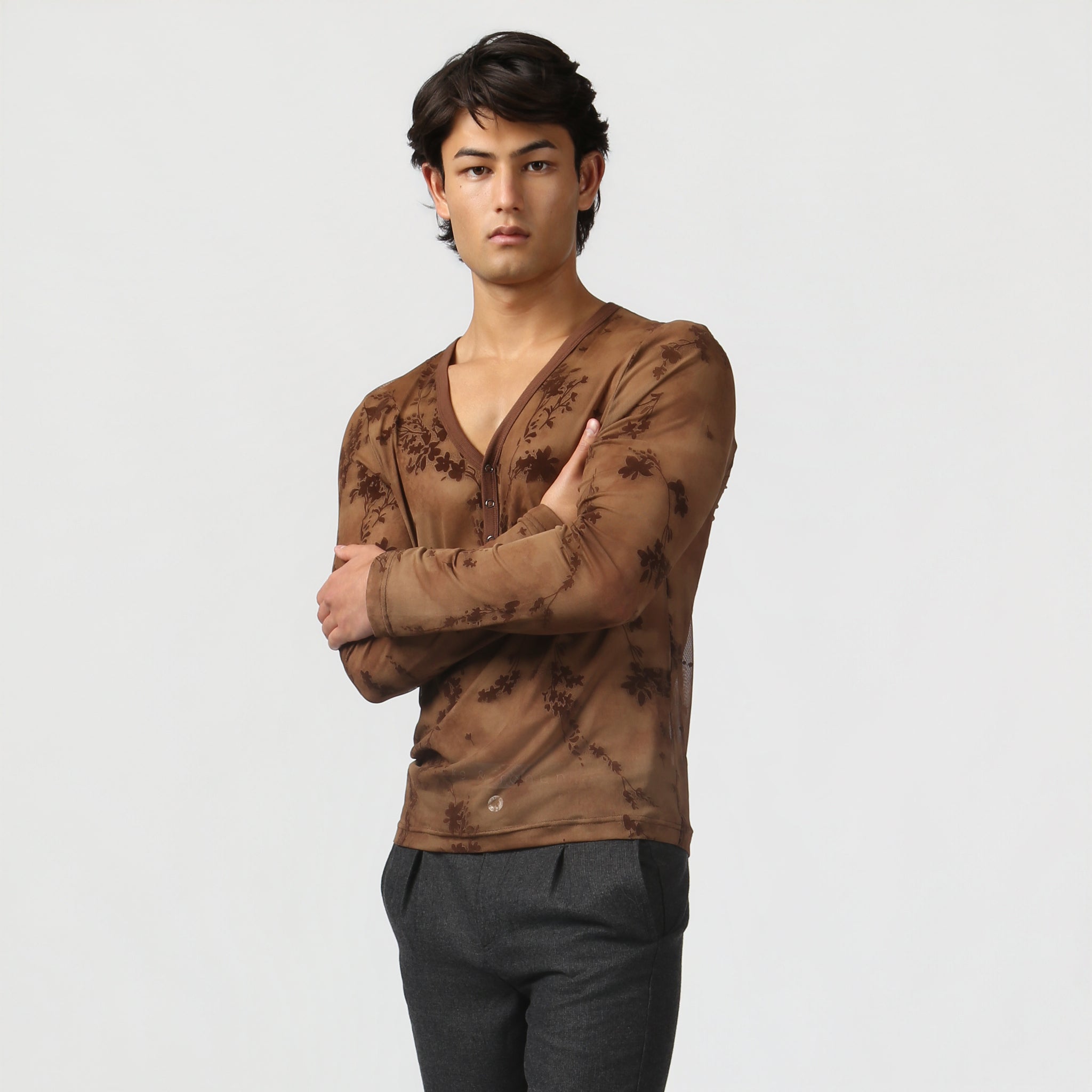NEW- Sienna Nocturne Mesh Henley