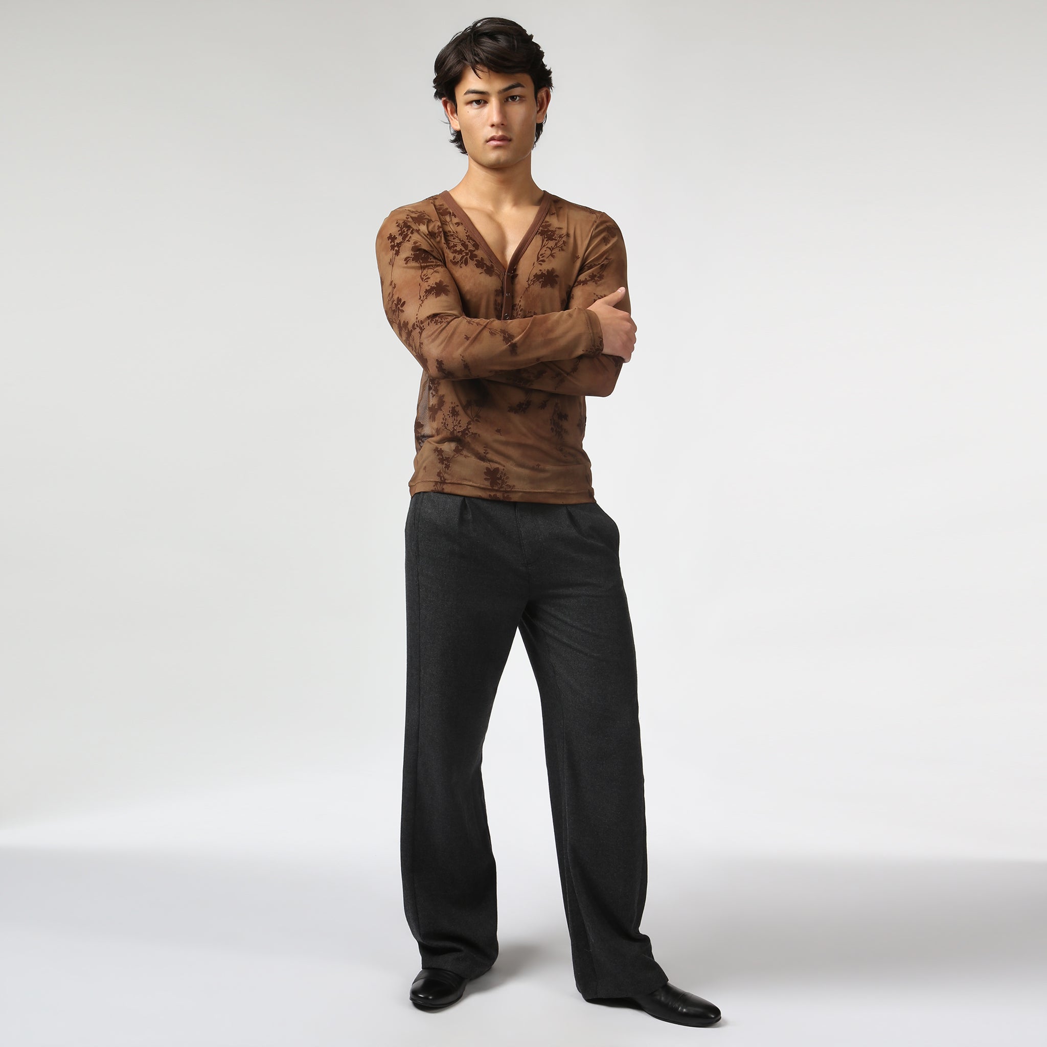 NEW- Sienna Nocturne Mesh Henley