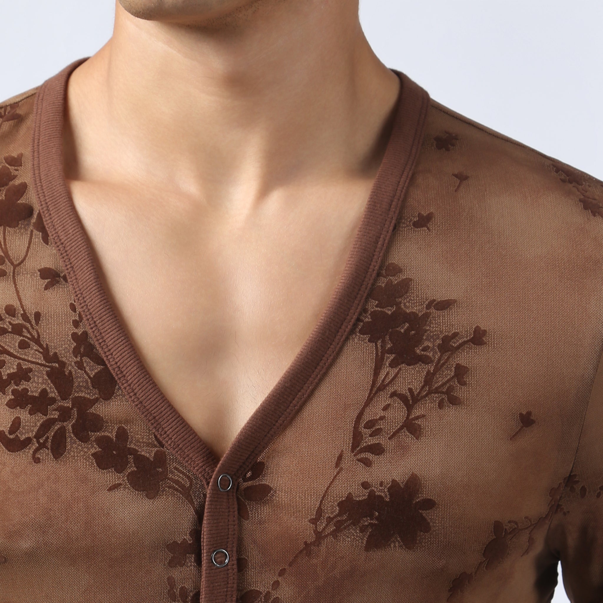 NEW- Sienna Nocturne Mesh Henley