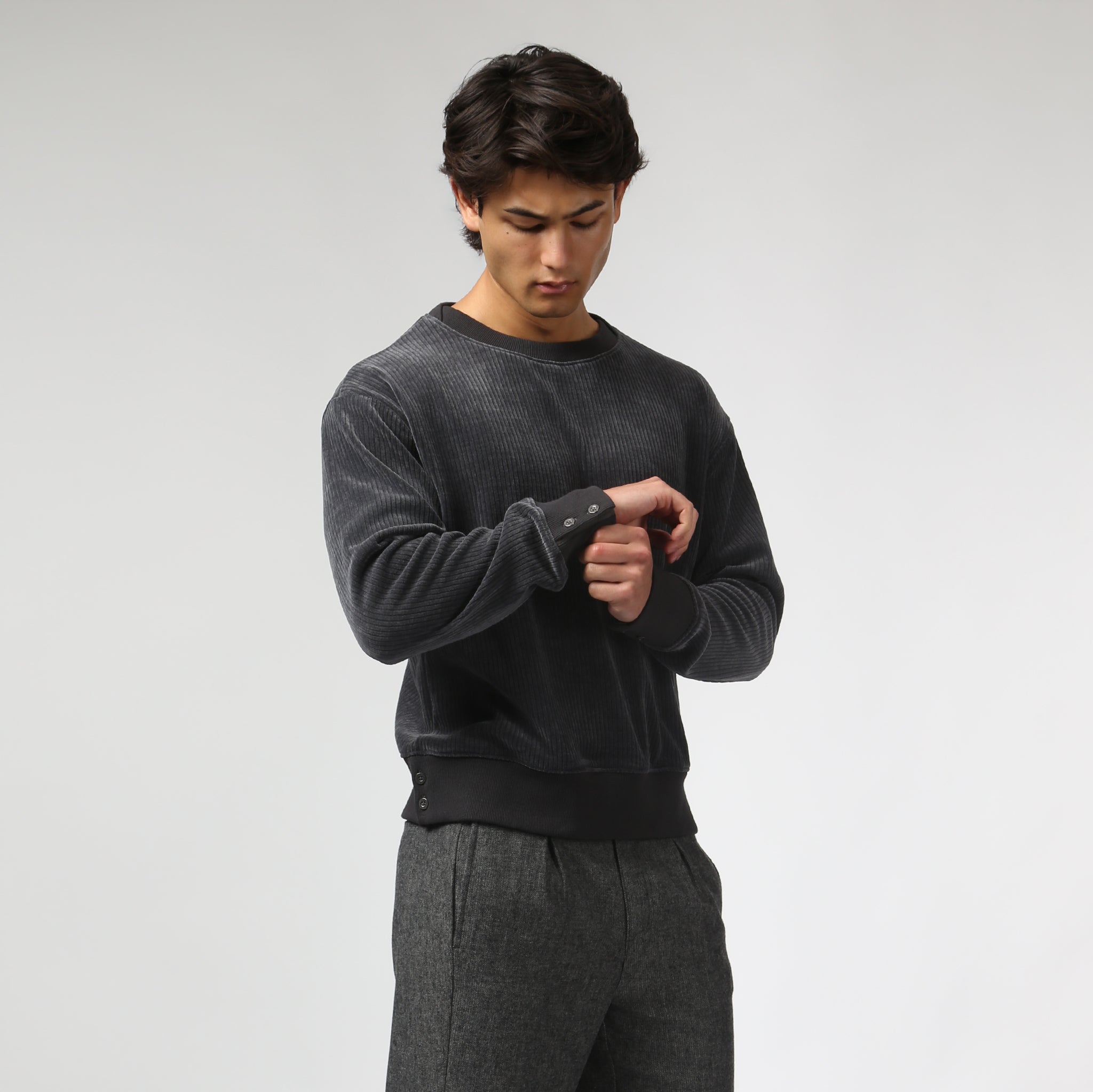 NEW- Charcoal Hebrides Crew Neck