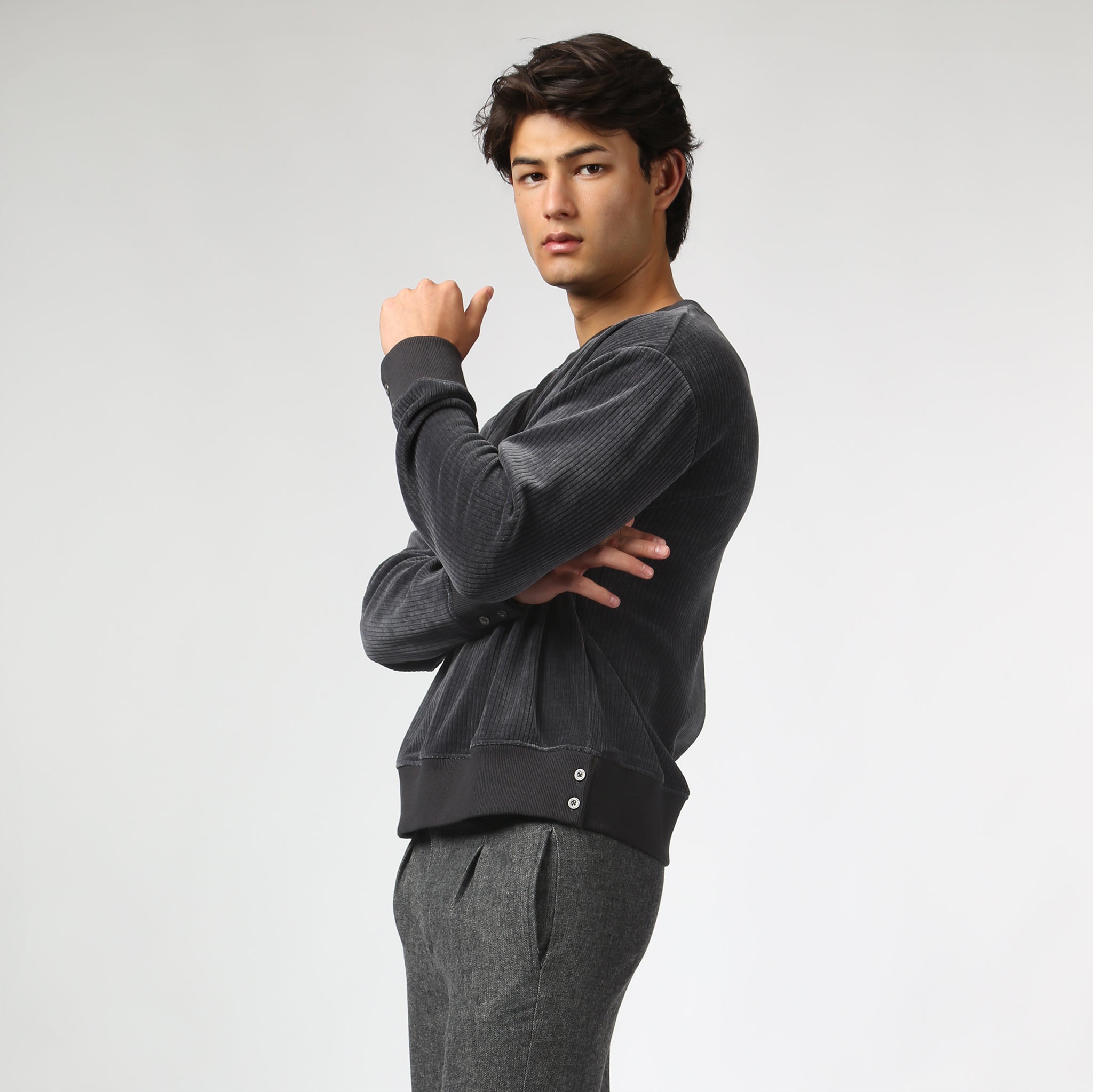 NEW- Charcoal Hebrides Crew Neck