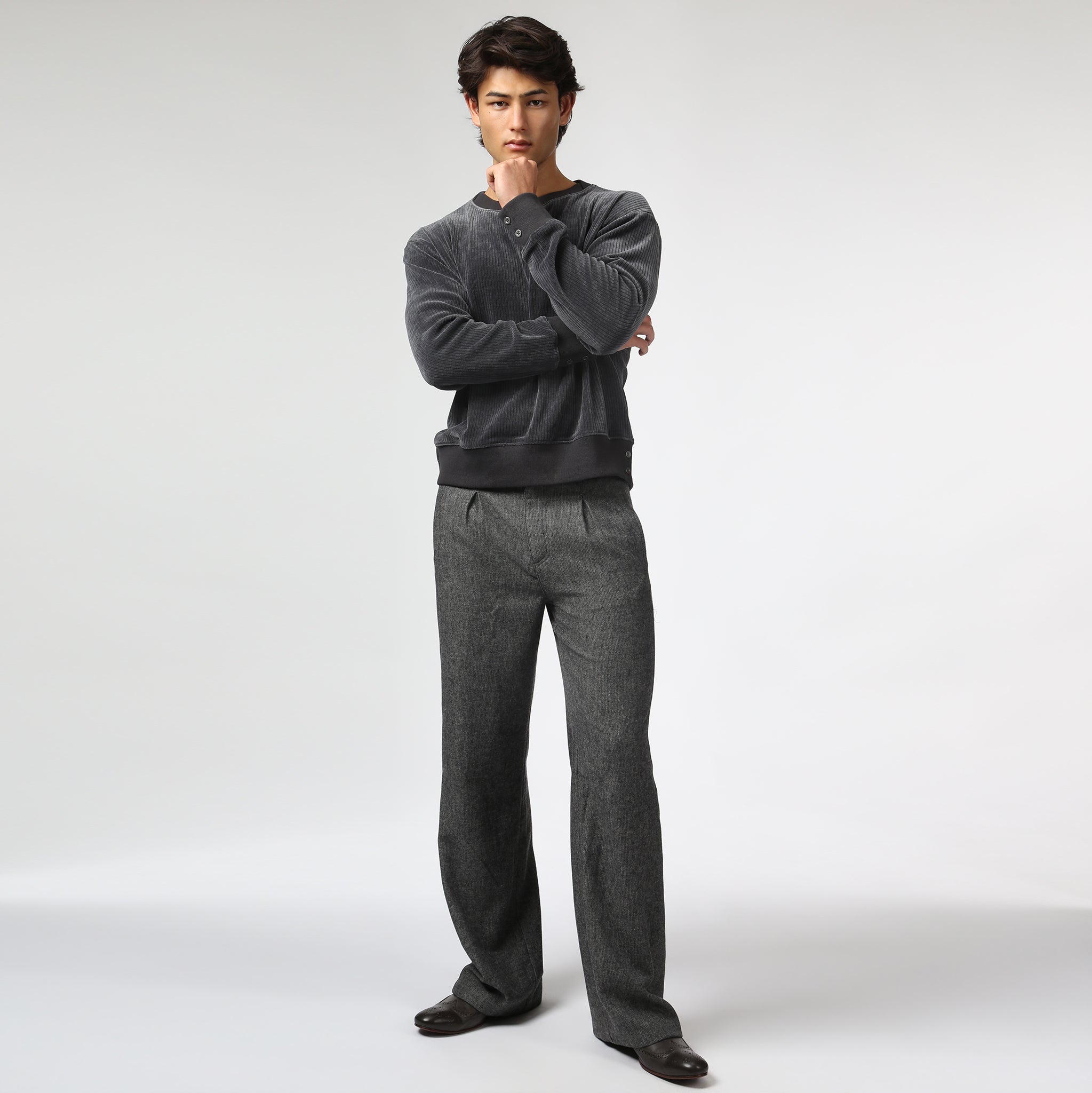 NEW- Charcoal Hebrides Crew Neck