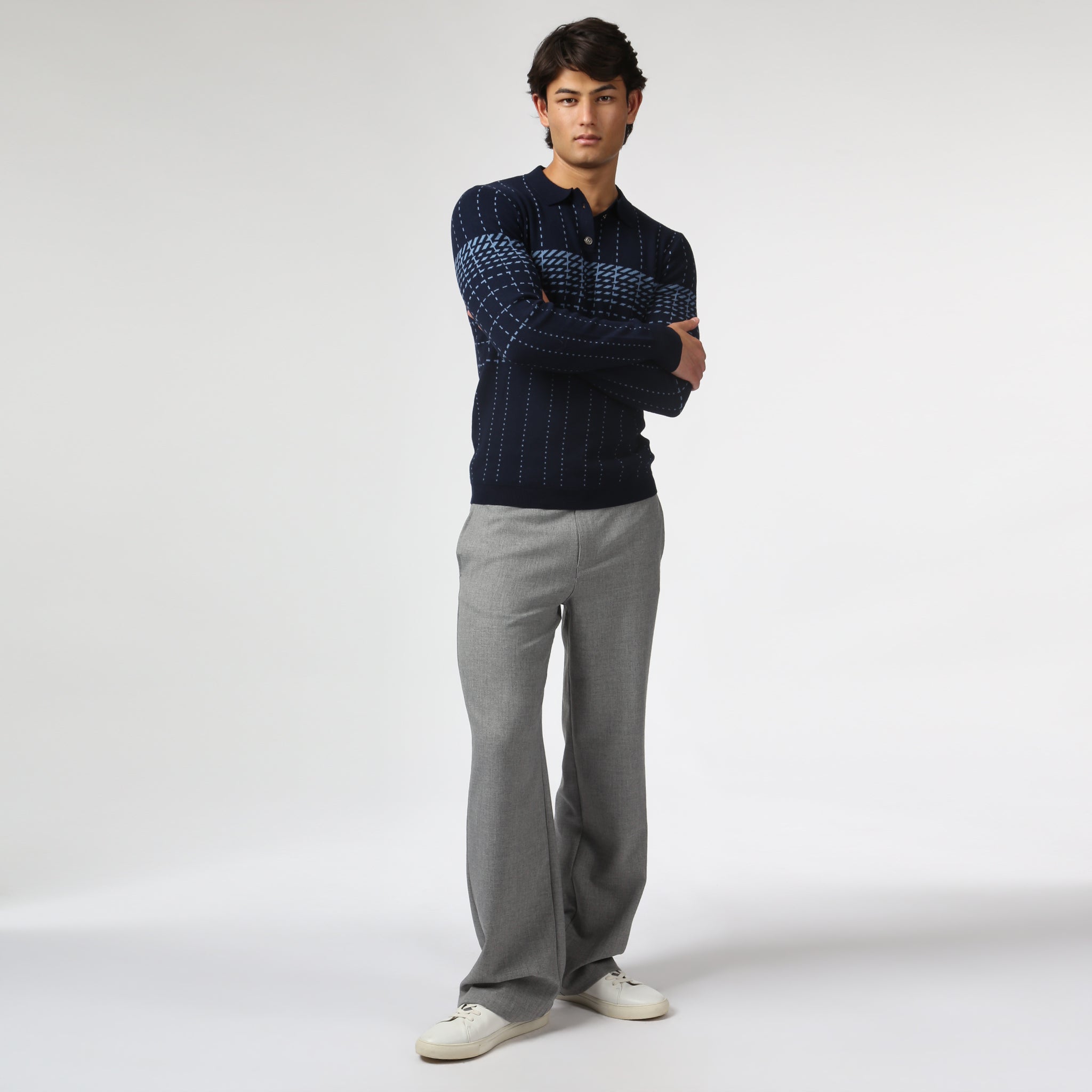 NEW- Cliffside Harris Check Knit Polo