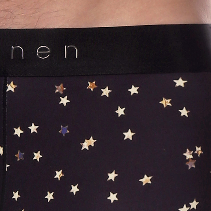 Black Galileo Print Low Rise Brief