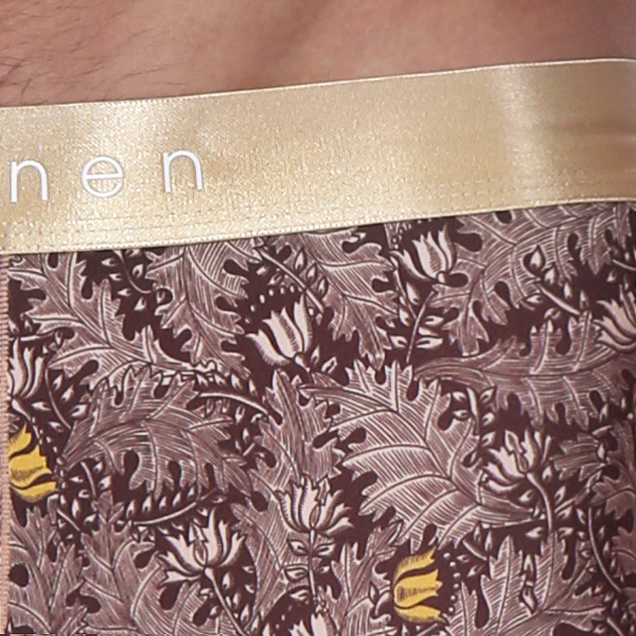 Gold Cassini Print Low Rise Trunk