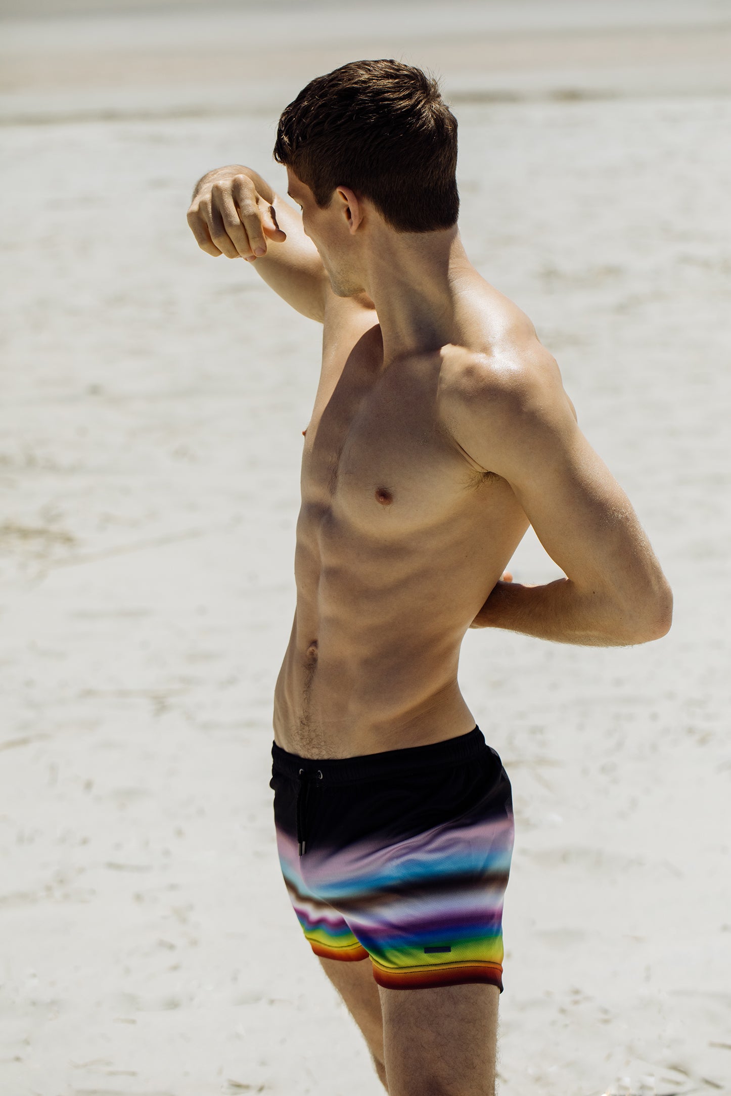 LIMITED PRIDE EDITION- Black Prism Print P-Town Short