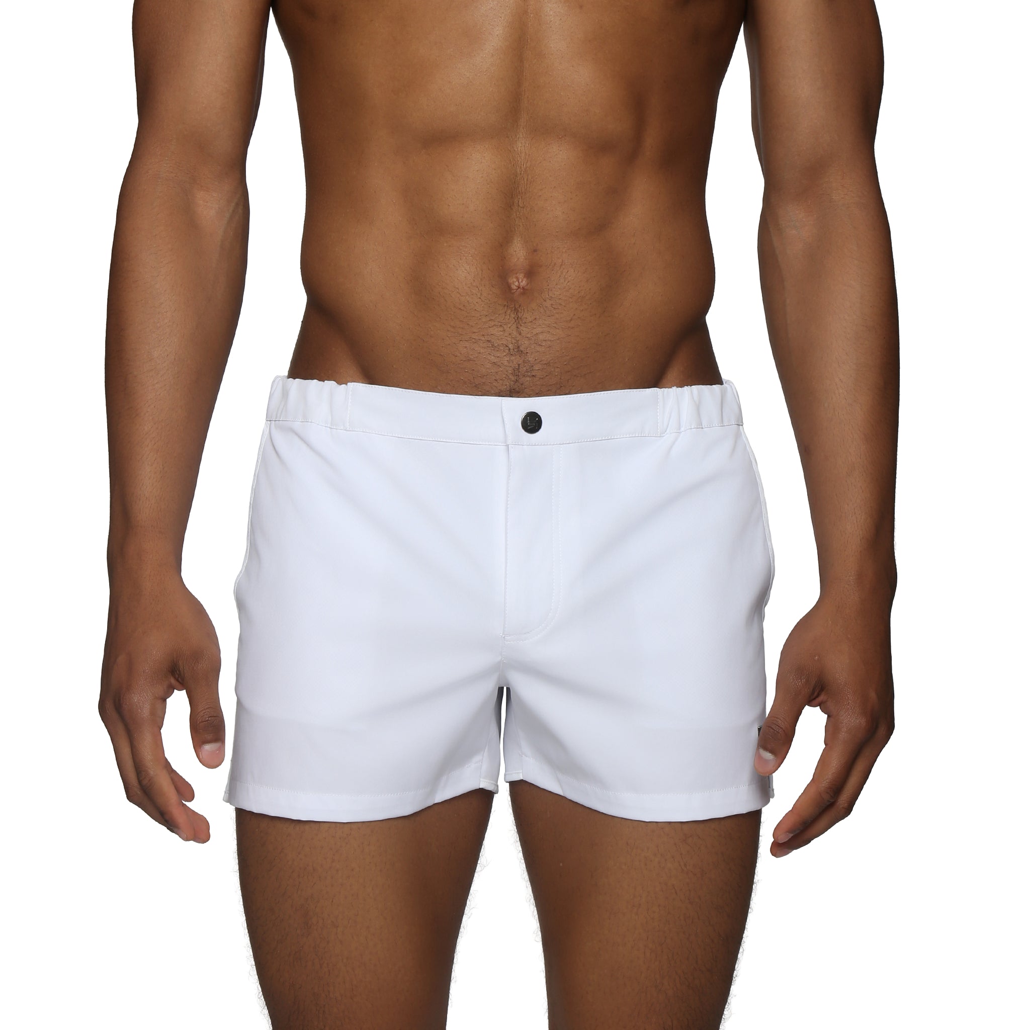 White 2" Angeleno Solid Stretch - Parke & Ronen