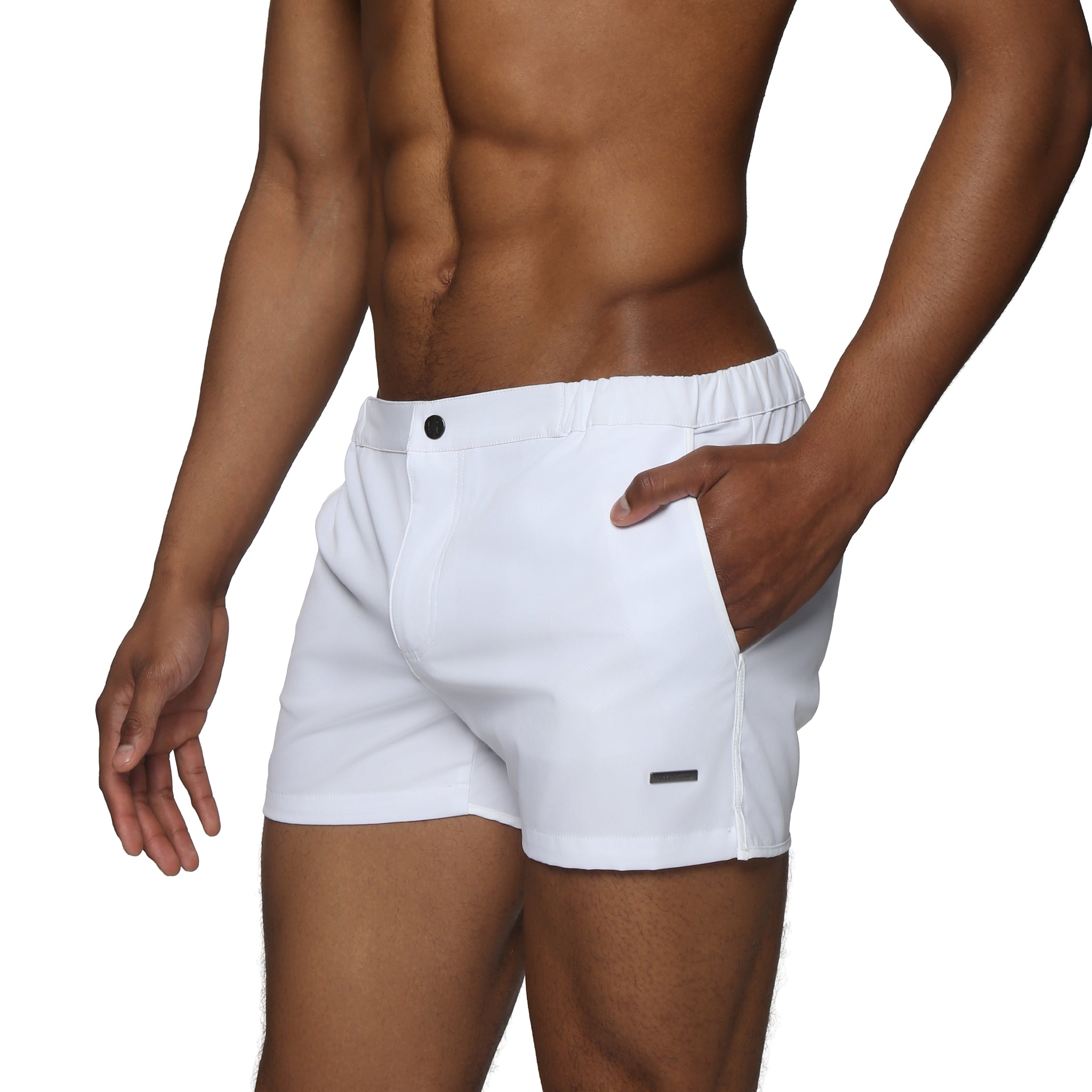 White 2" Angeleno Solid Stretch - Parke & Ronen