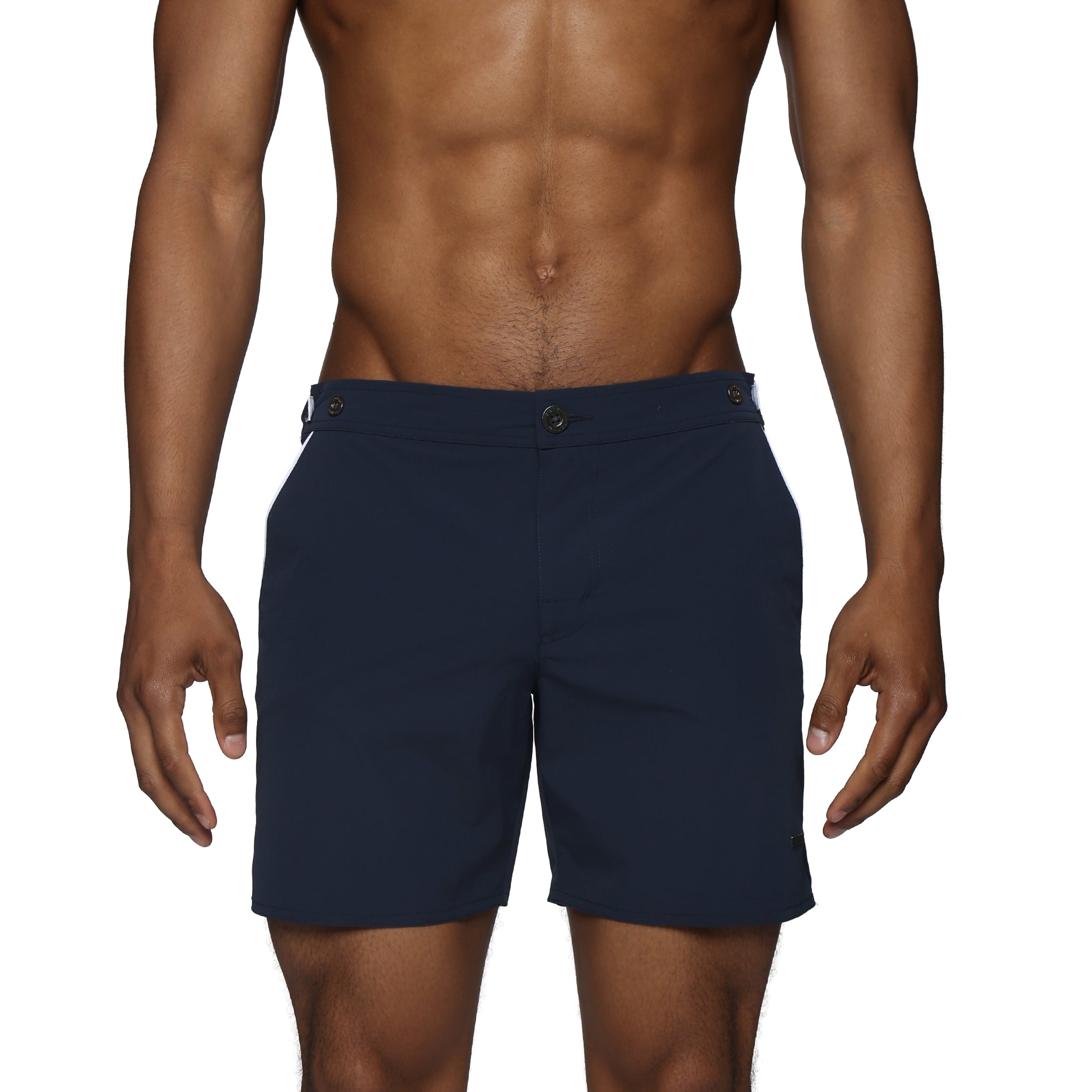 Navy 6" Catalonia Solid Stretch - Parke & Ronen