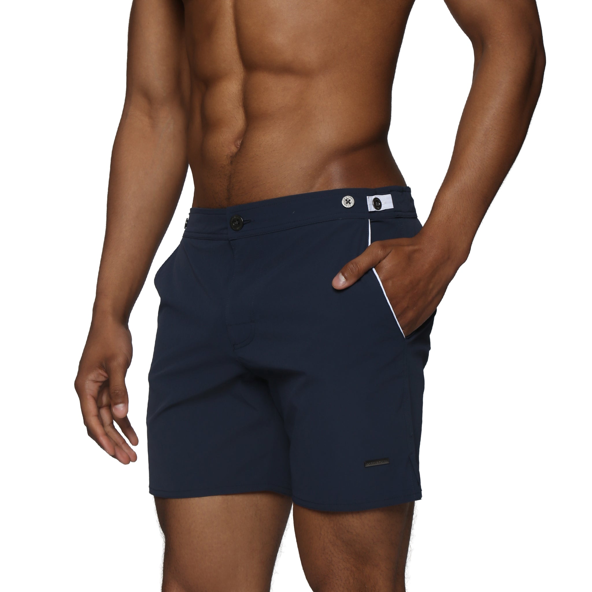 Navy 6" Catalonia Solid Stretch - Parke & Ronen