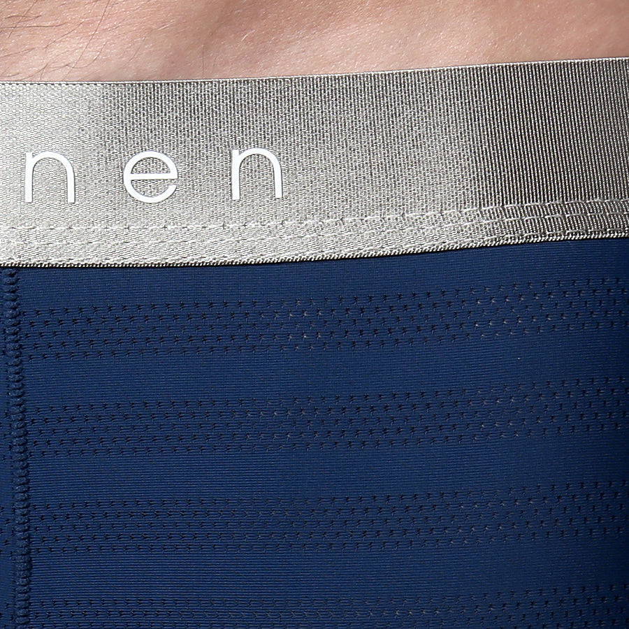 NEW ARRIVAL- Mako Blue Nylon Pointelle Low Rise Brief