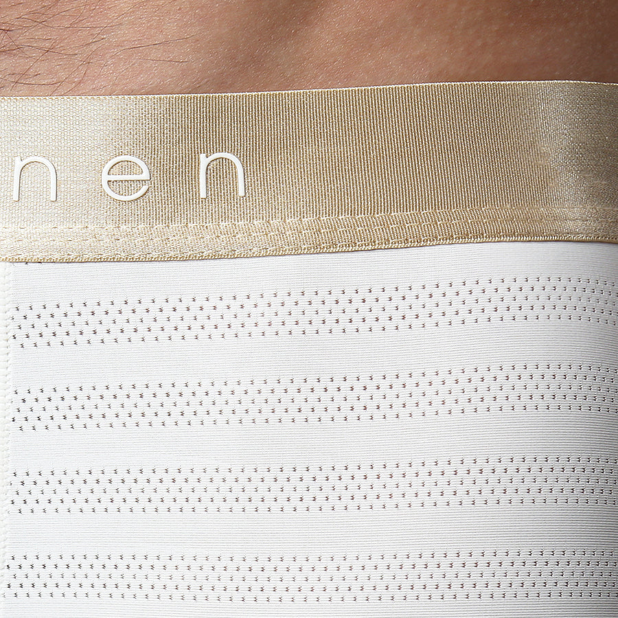 NEW ARRIVAL- Warm White Nylon Pointelle Low Rise Brief