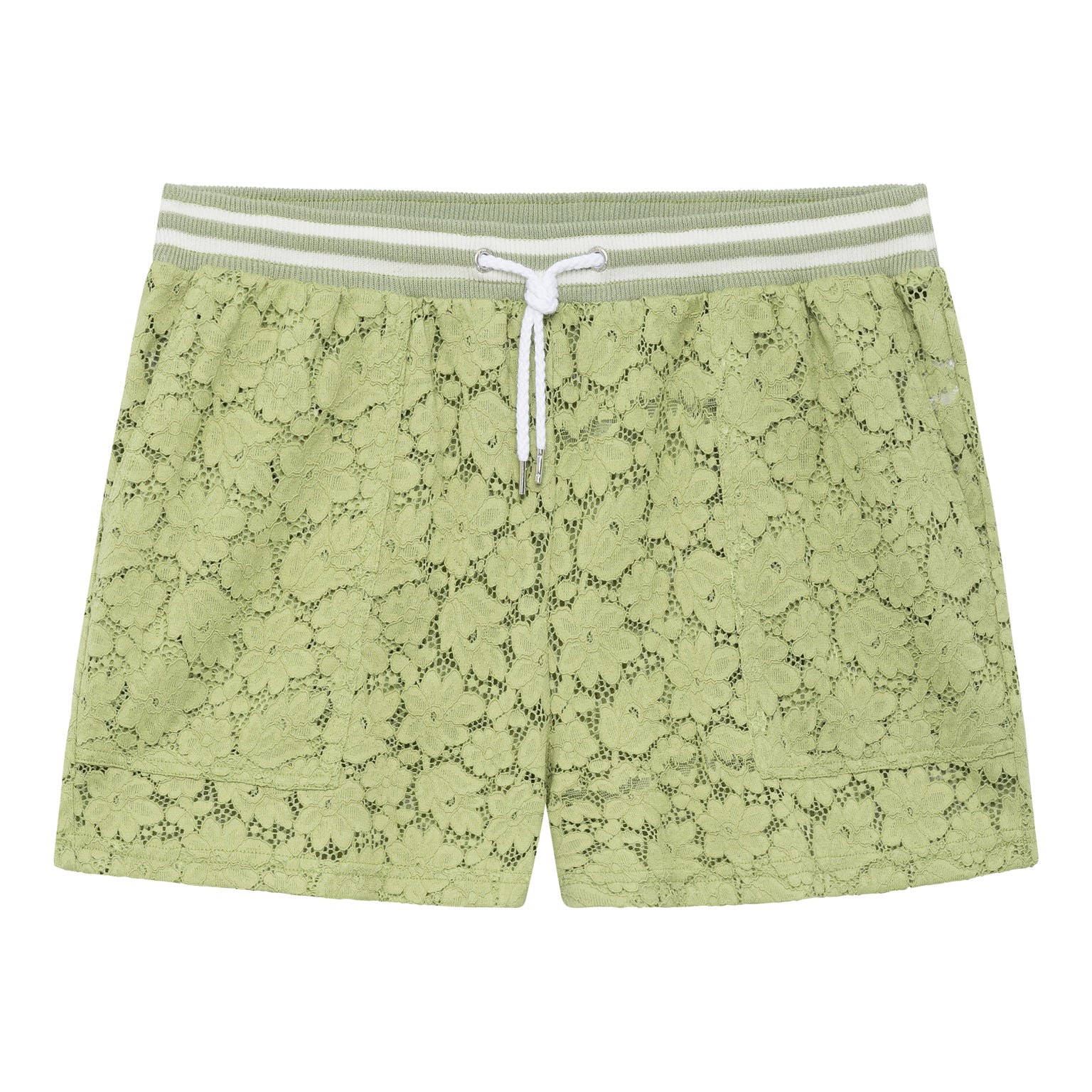 SPRING '24- Green San Marco Stretch Lace Short
