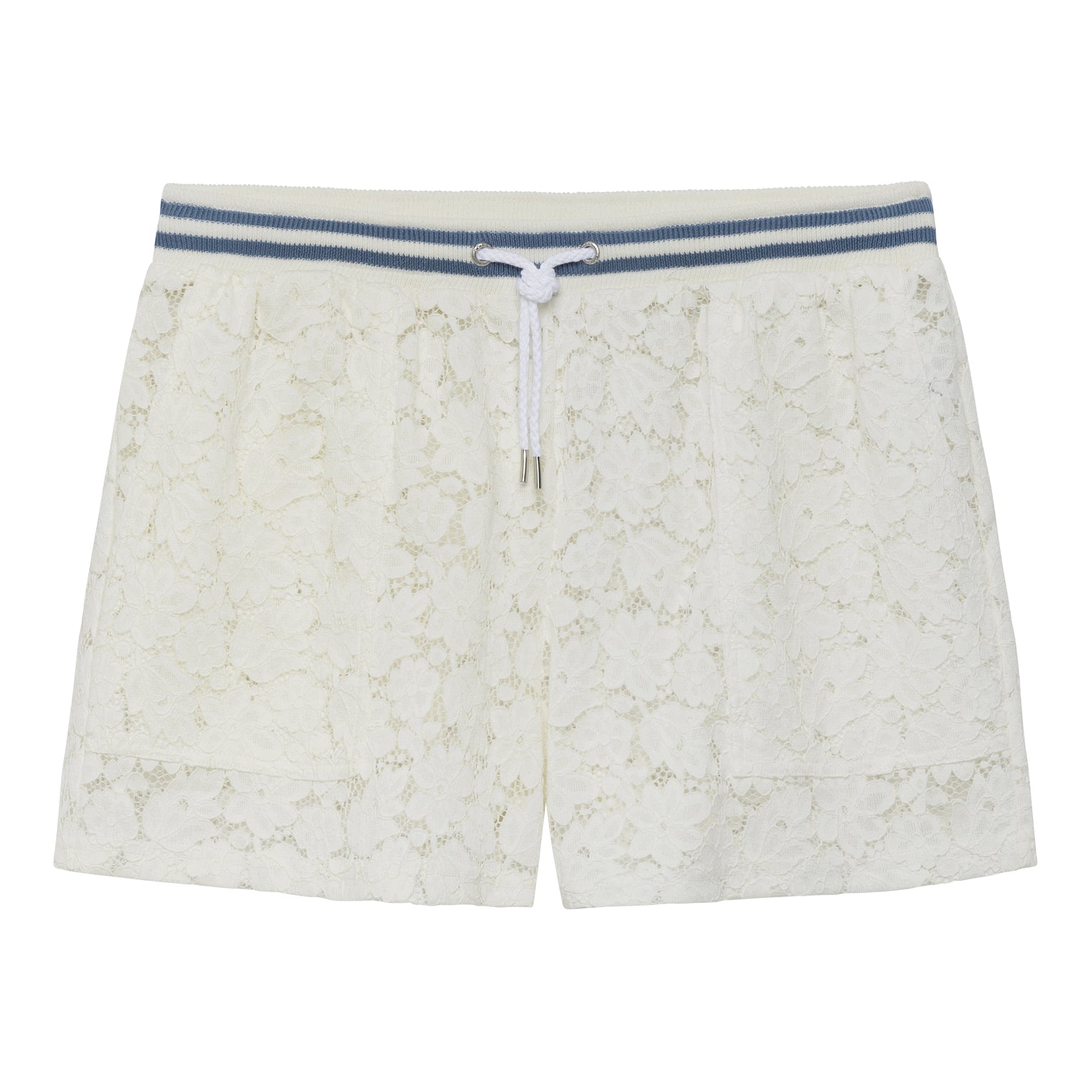 SPRING '24- White San Marco Stretch Lace Short
