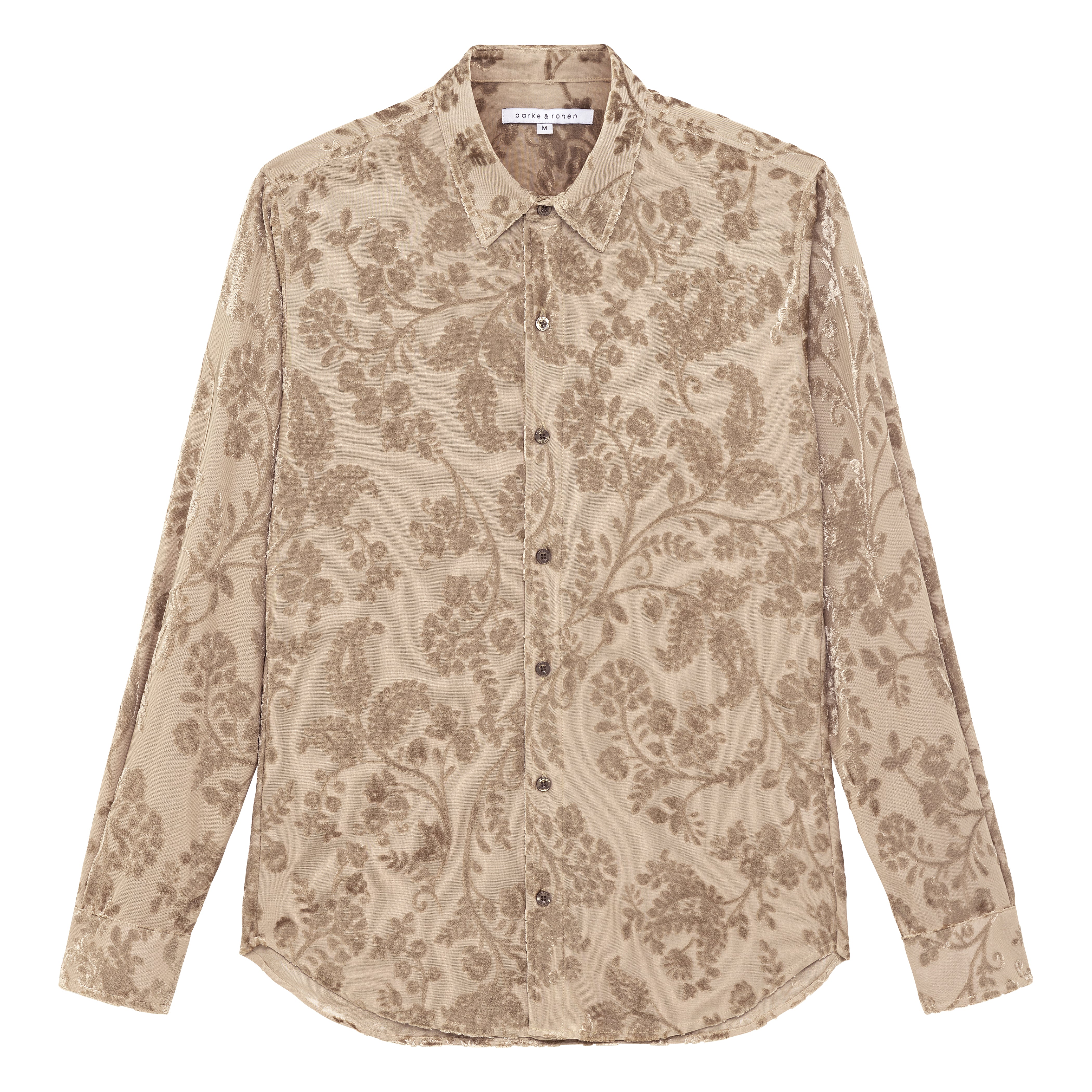 Gilded Fontainebleau Cut Velvet Shirt