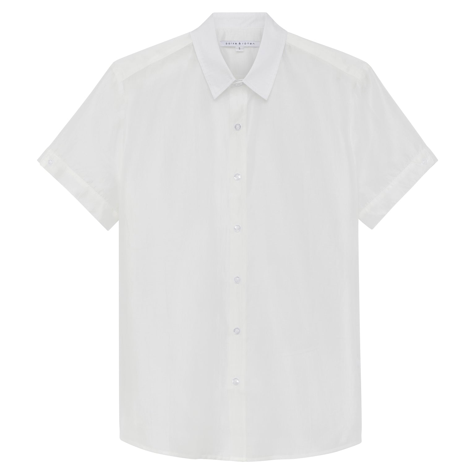SPRING '24- White Tencel Voile Biscayne Shirt