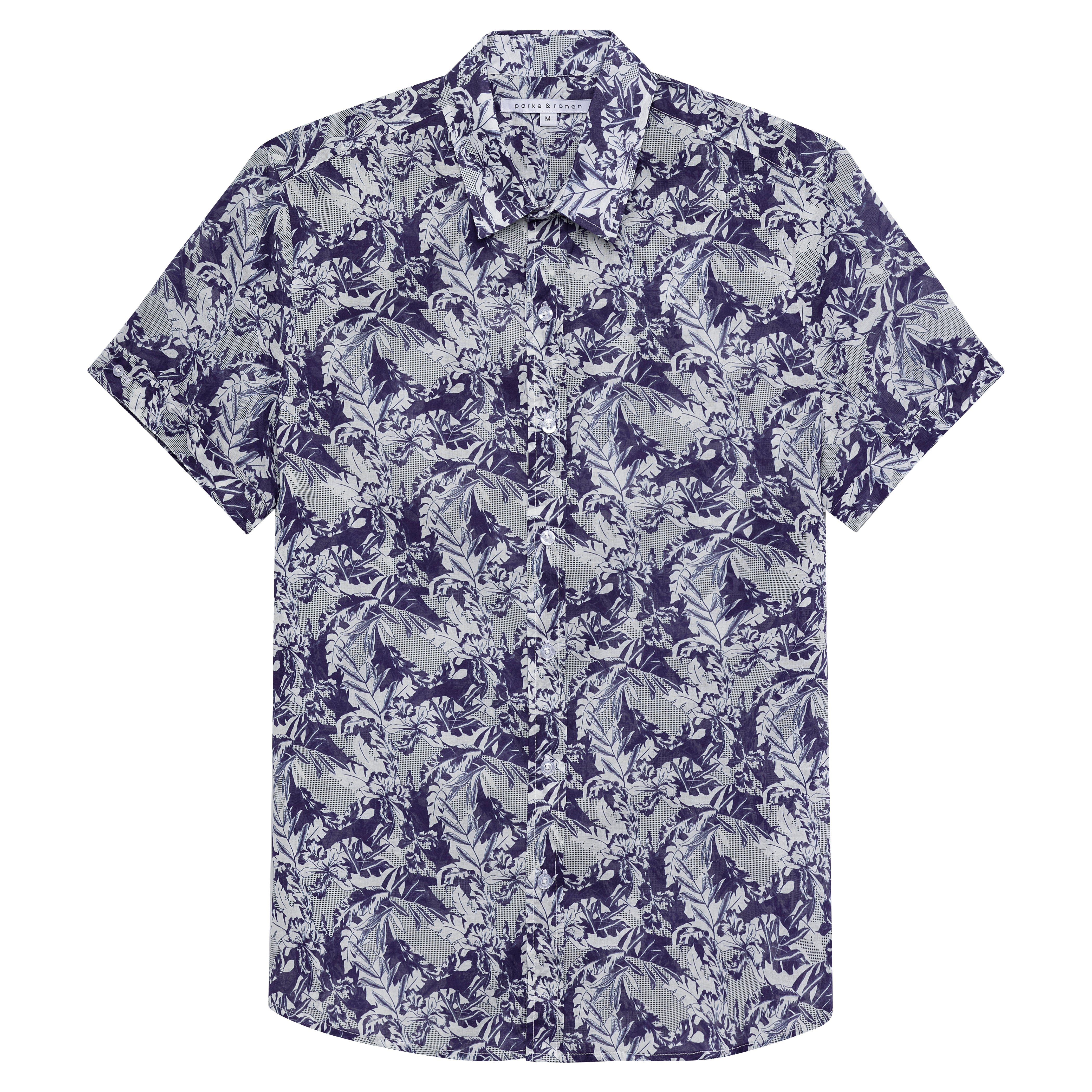 Navy Lichtenstein Print Biscayne Shirt