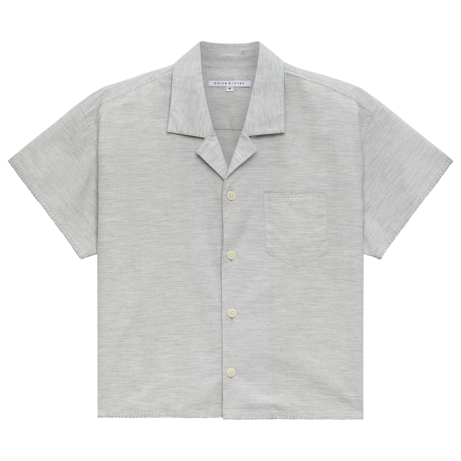 NEW RESORT '25- Mineral Du Cap Cropped Shirt - parke & ronen
