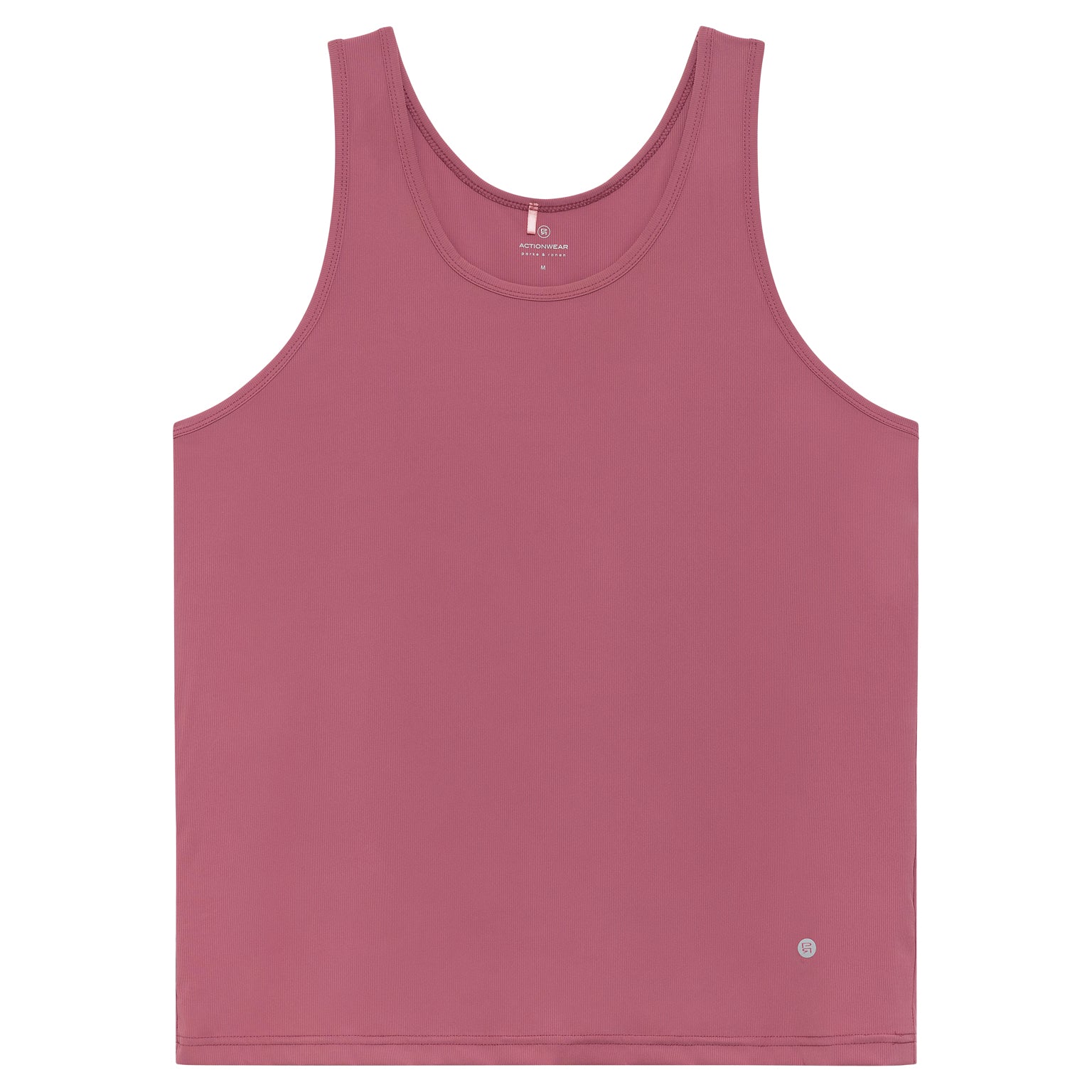 ACTIONWEAR Raspberry Micro Rib Tank Top Parke & Ronen
