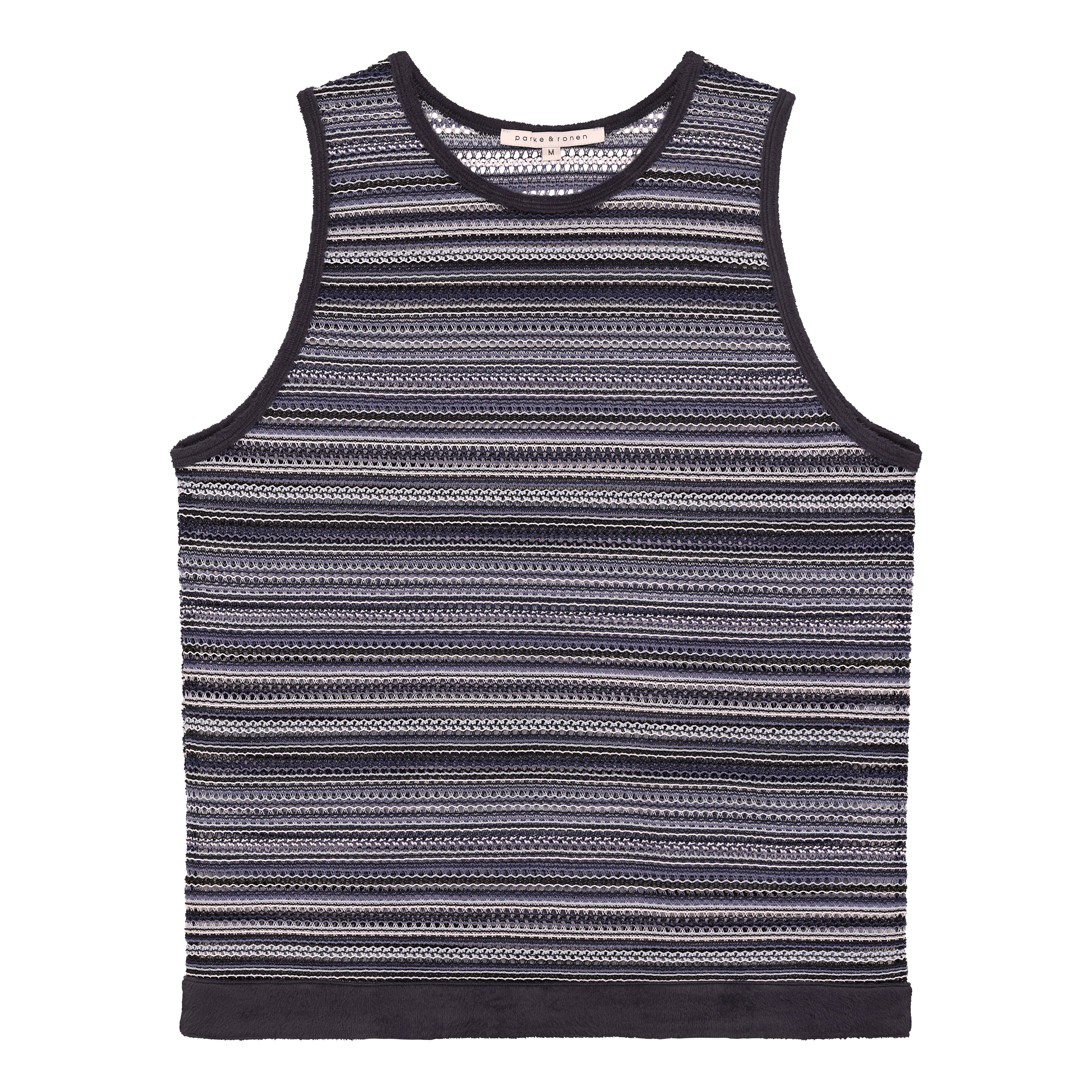 Caspian Blue Cardiff Muscle Tee - parke & ronen