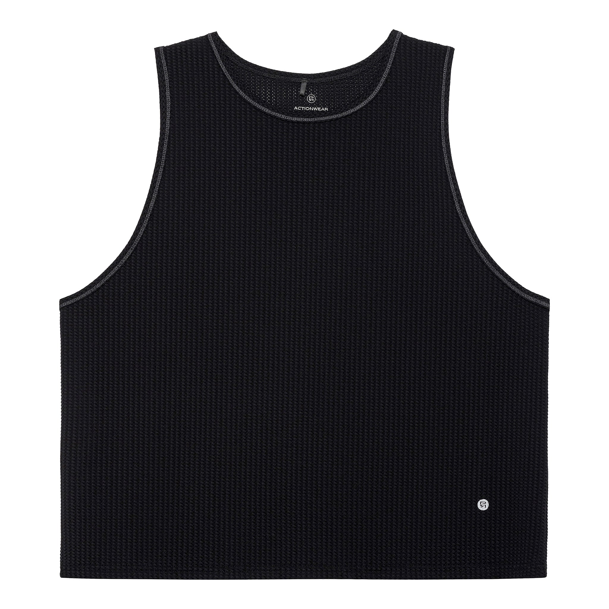 ACTIONWEAR Black Strata Flex Muscle Tee