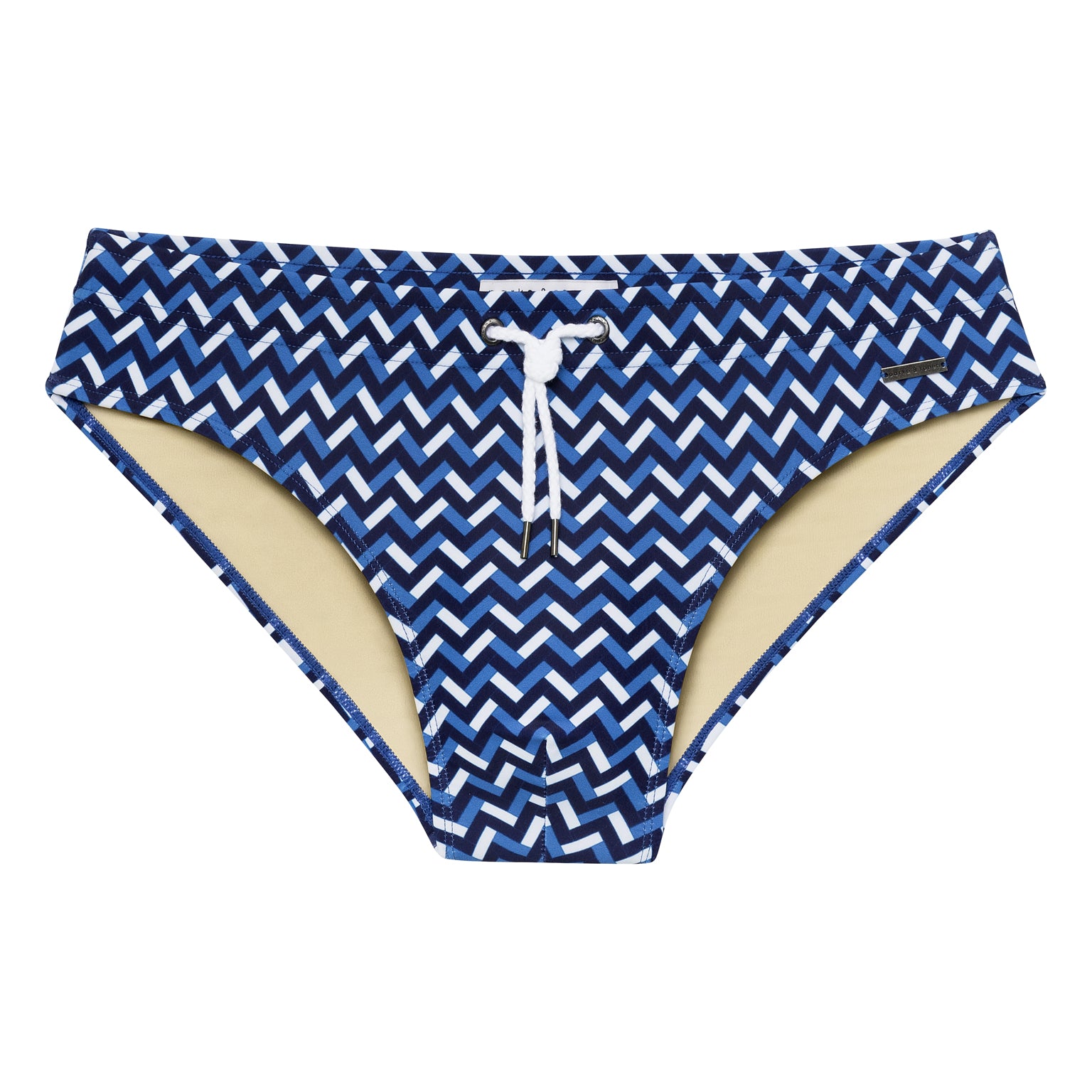 SPRING '24- Chevrons Catania Blue Print Meridian Bikini