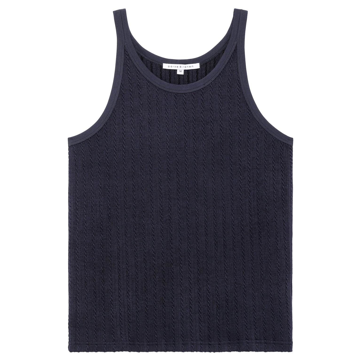 SPRING '24- Navy Cable Knit Firenze Tank