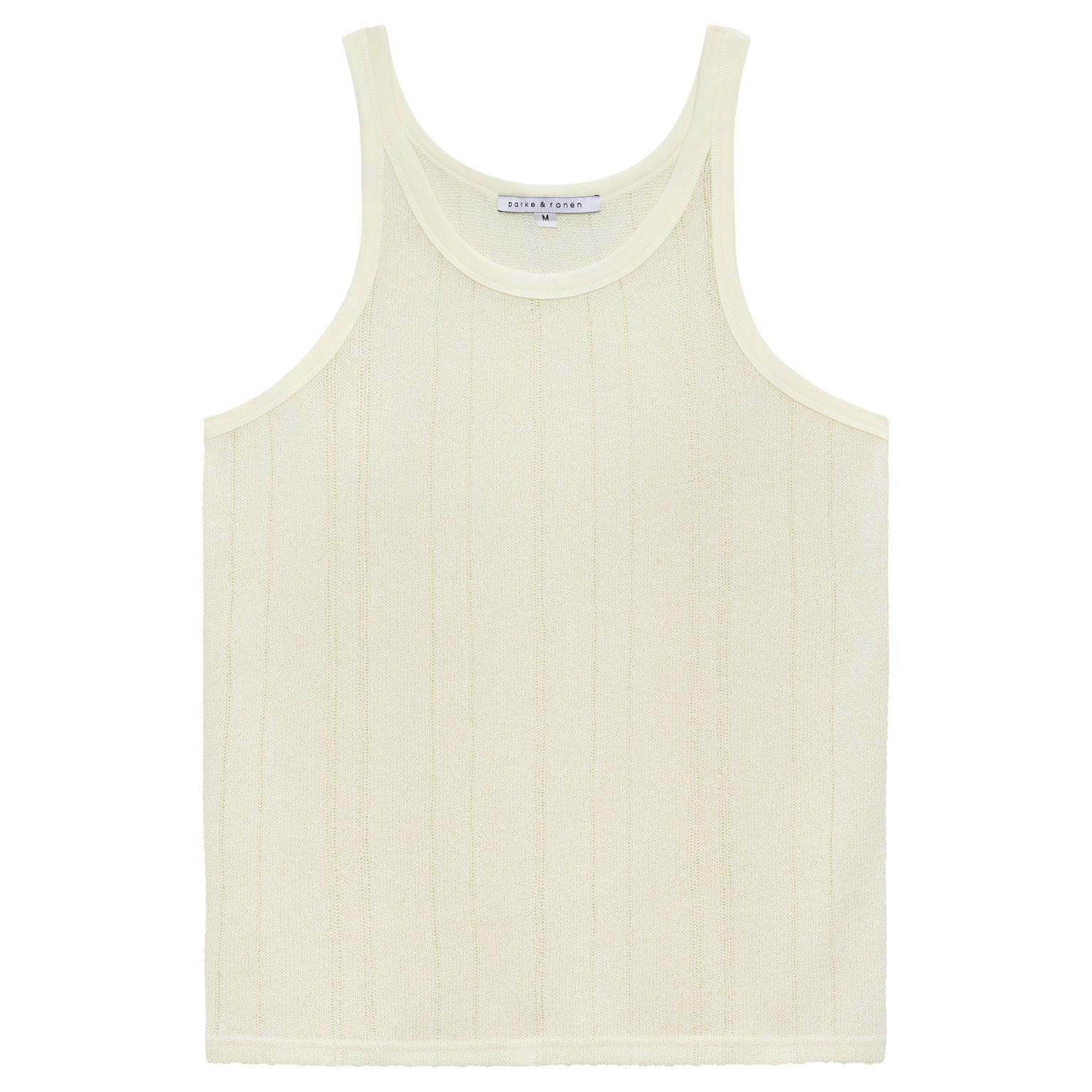 NEW RESORT '25- Ivory Antibes Knit Roxy Tank - parke & ronen
