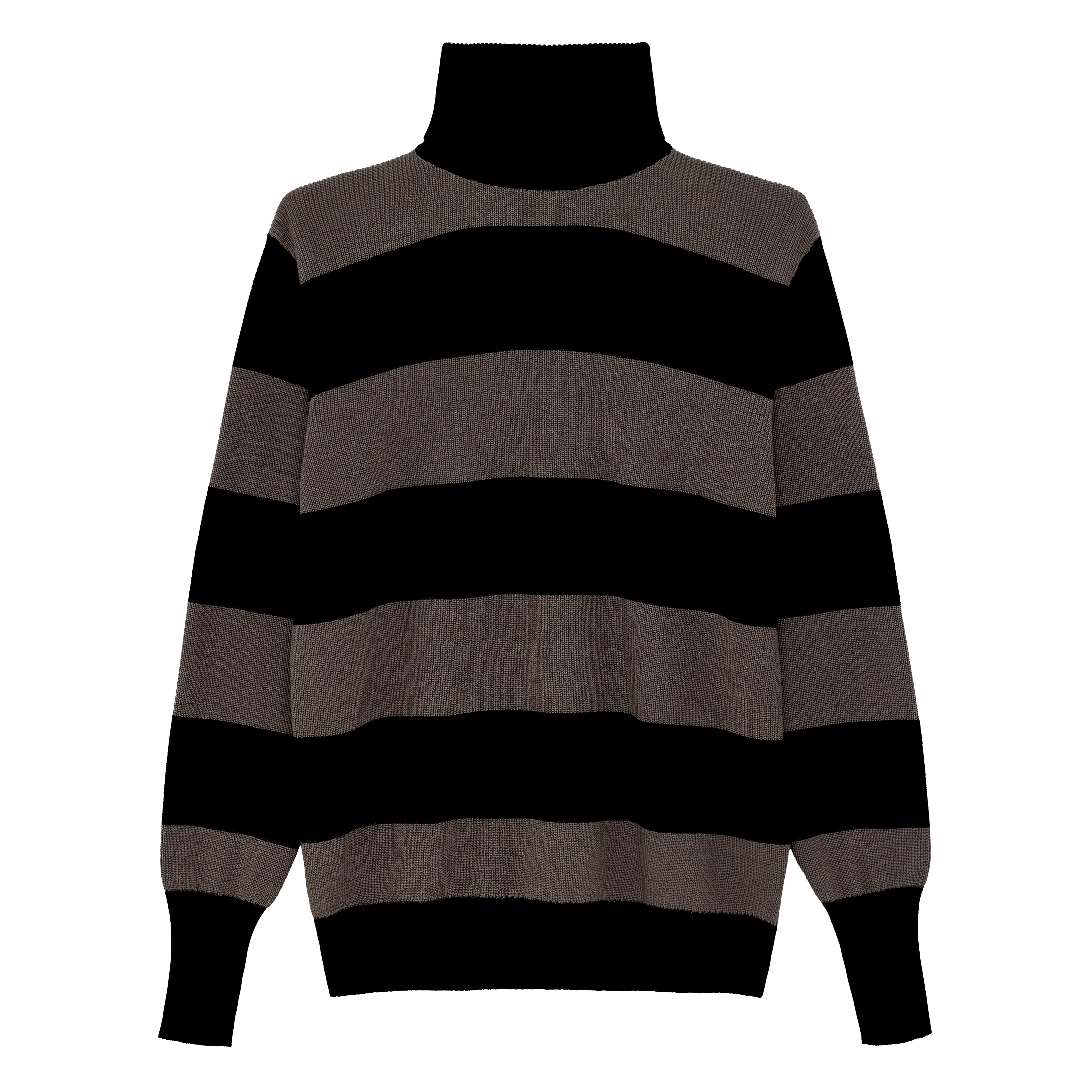 Charcoal Snowdon Turtleneck - parke & ronen