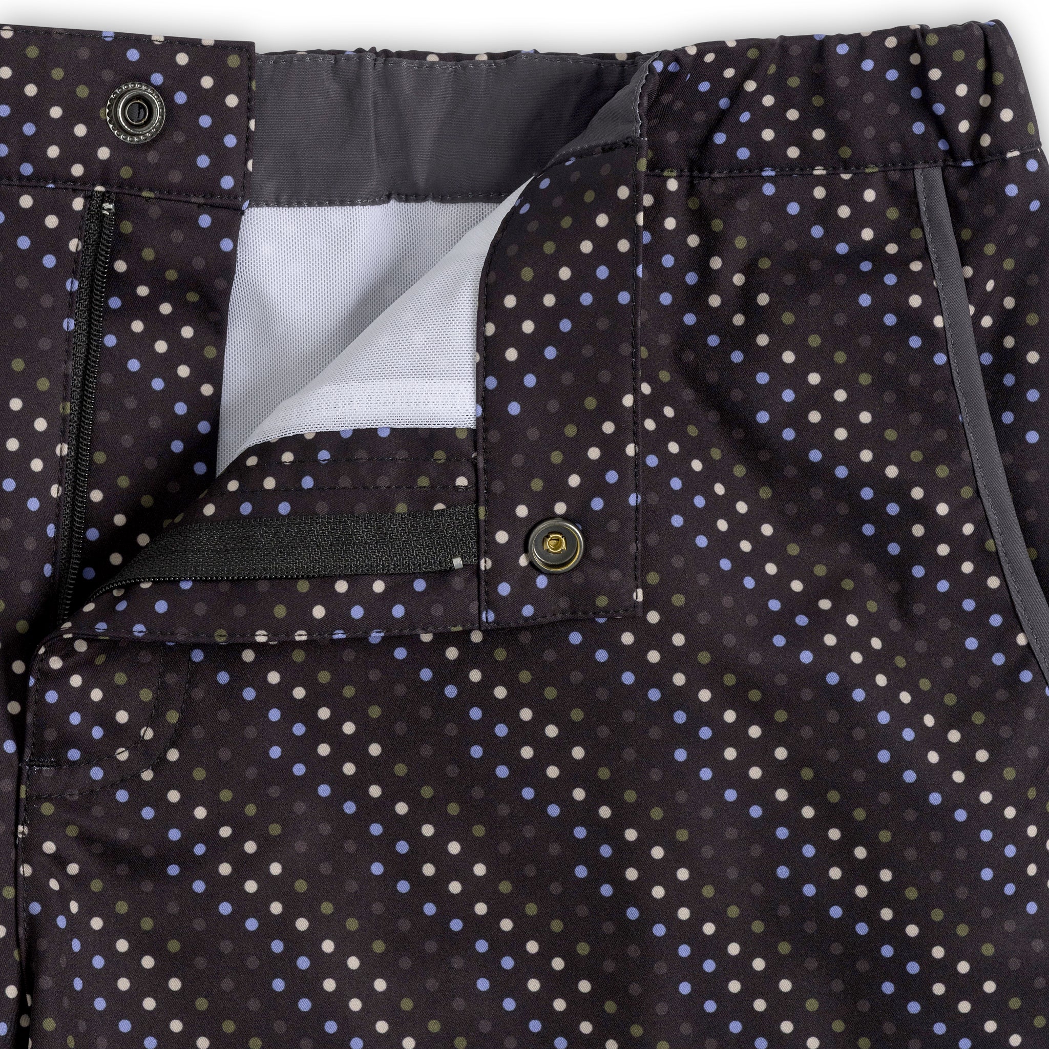 NEW- Black Cascade Print 2" Angeleno Stretch