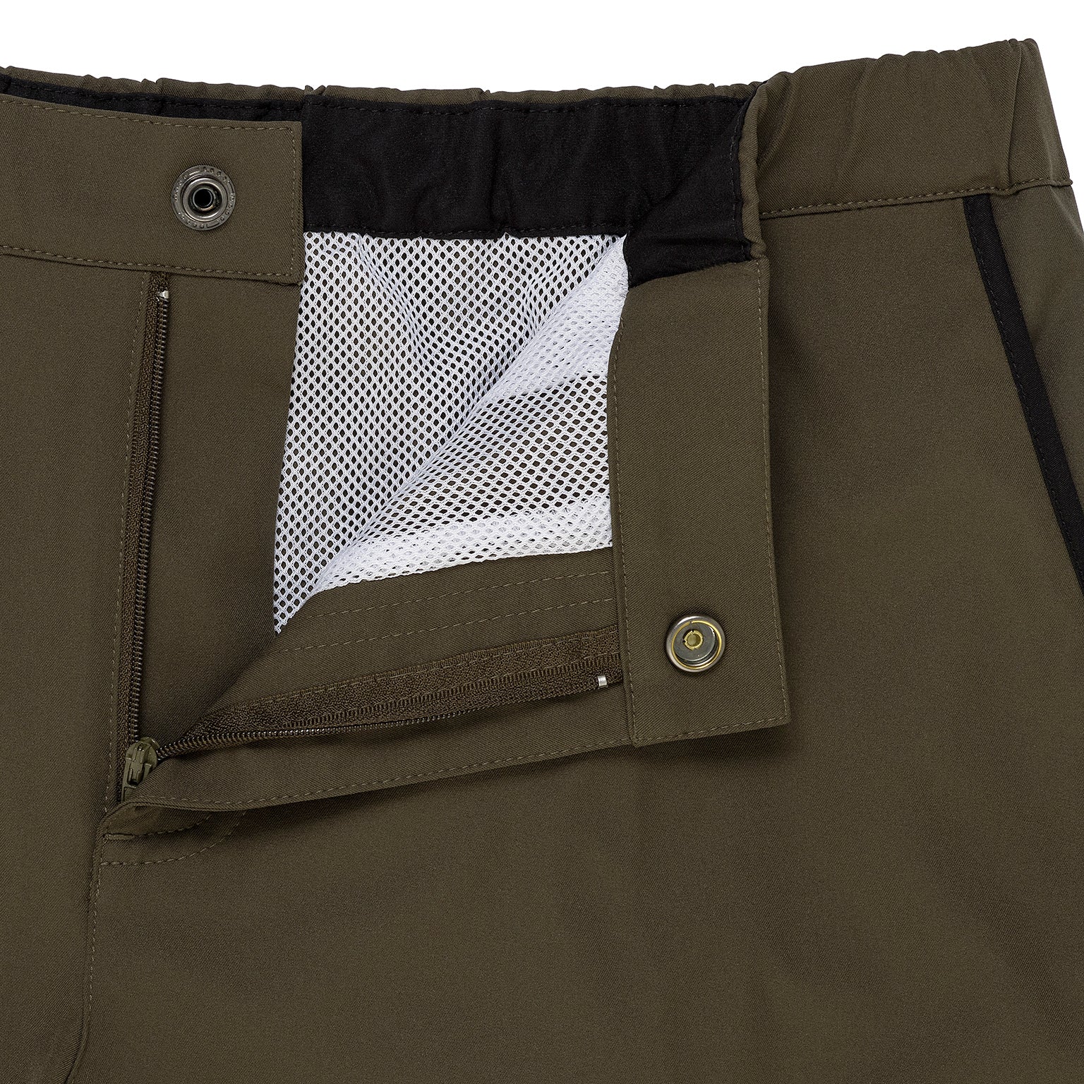 Army Green 2" Angeleno Solid Stretch - Parke & Ronen