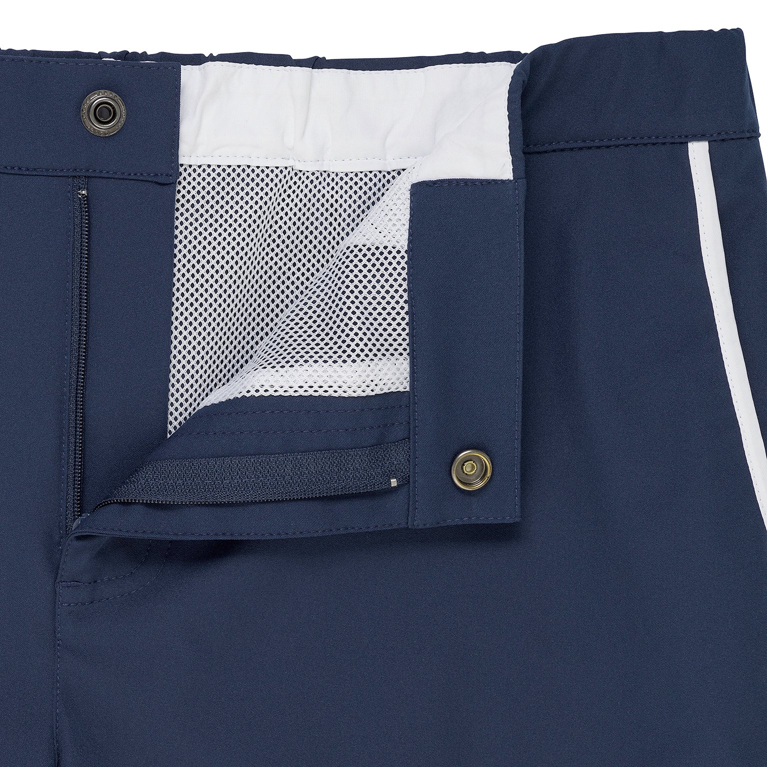 Navy 2" Angeleno Solid Stretch - Parke & Ronen