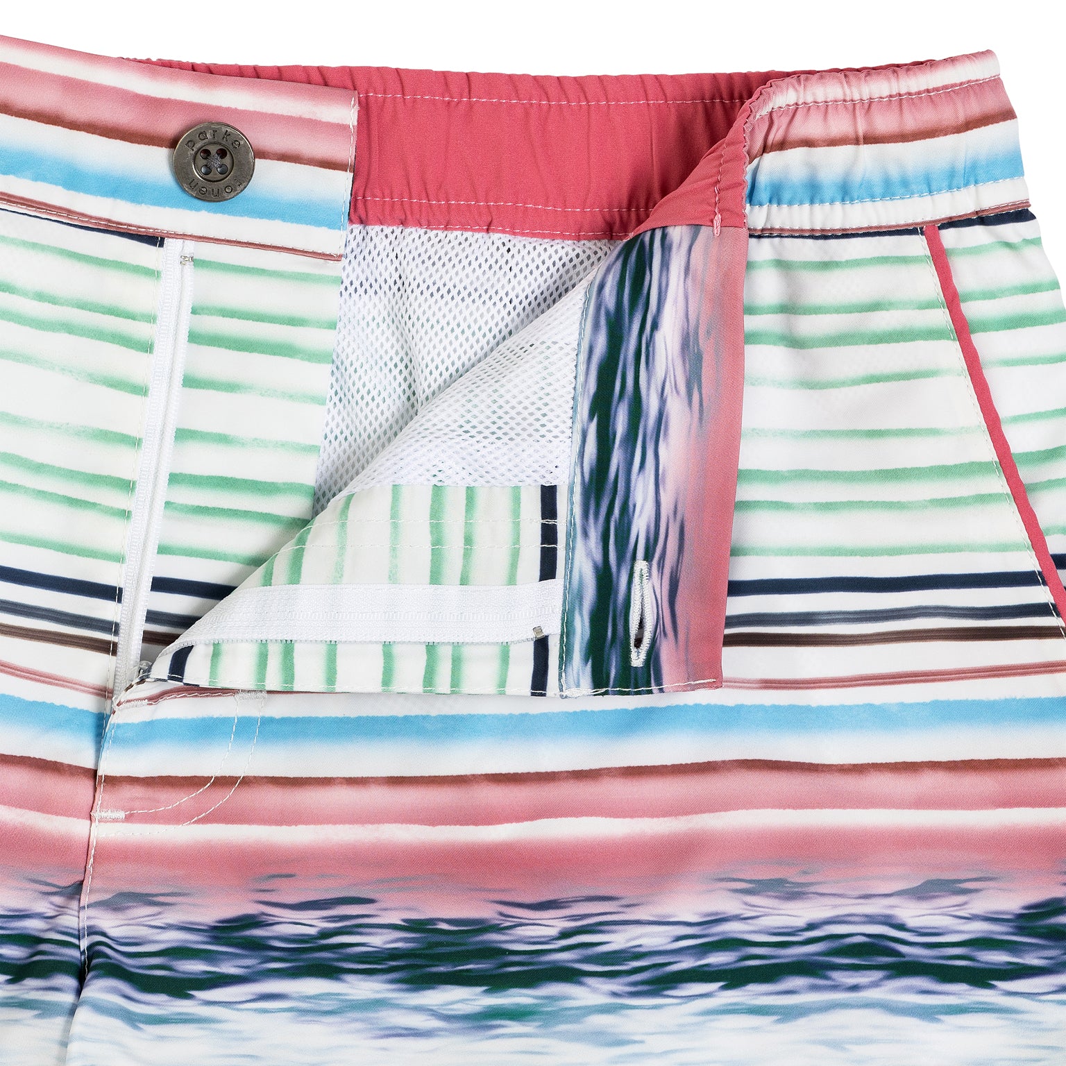 SAVE 70%- Lago Etruscan Print Barcelona Swim Short - parke & ronen