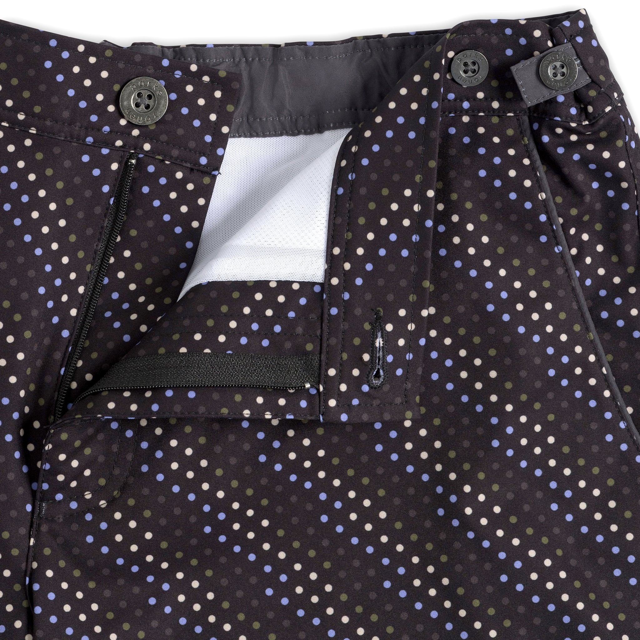 NEW- Black Cascade Print  6" Catalonia Stretch