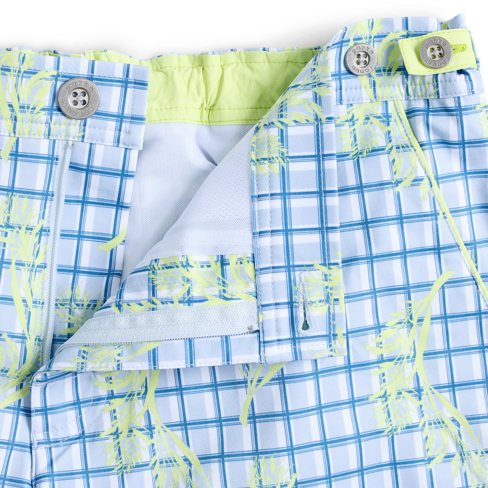 Lime Pampas Print 6" Catalonia Stretch - Parke & Ronen