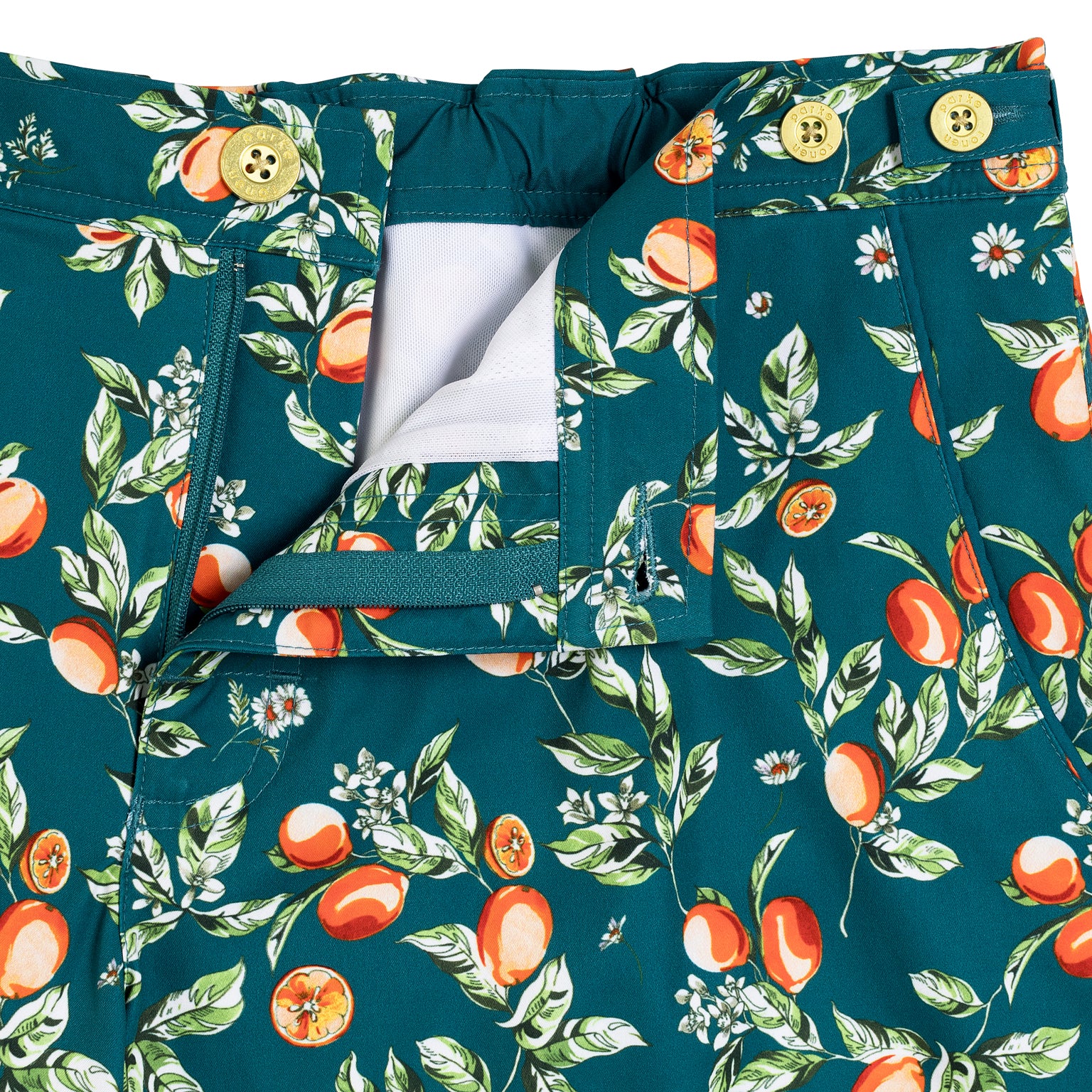 SPRING '24- Limoncello Peacock Print 6" Catalonia Stretch