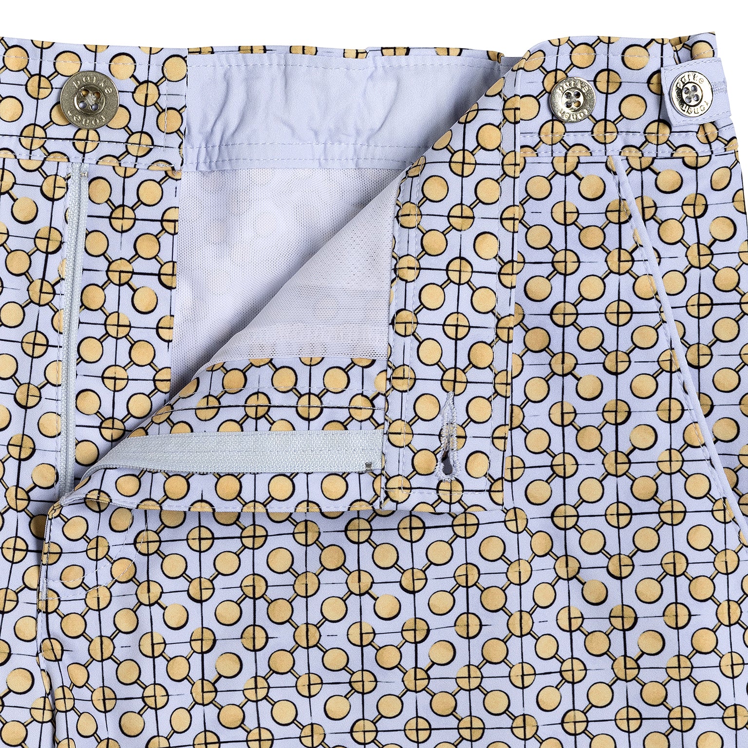 NEW RESORT '25- Mid Century Orange Print 6" Catalonia Stretch - parke & ronen