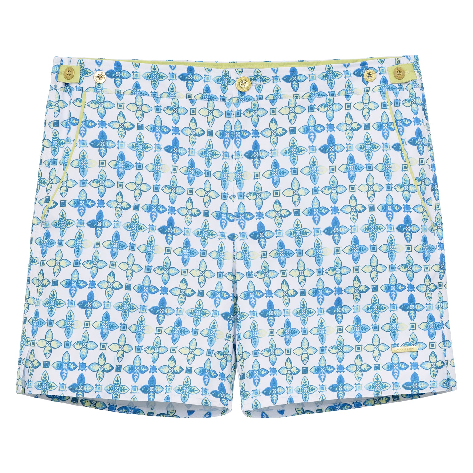 SPRING '24- Piastrella Azur Lemon Print 6" Catalonia Stretch