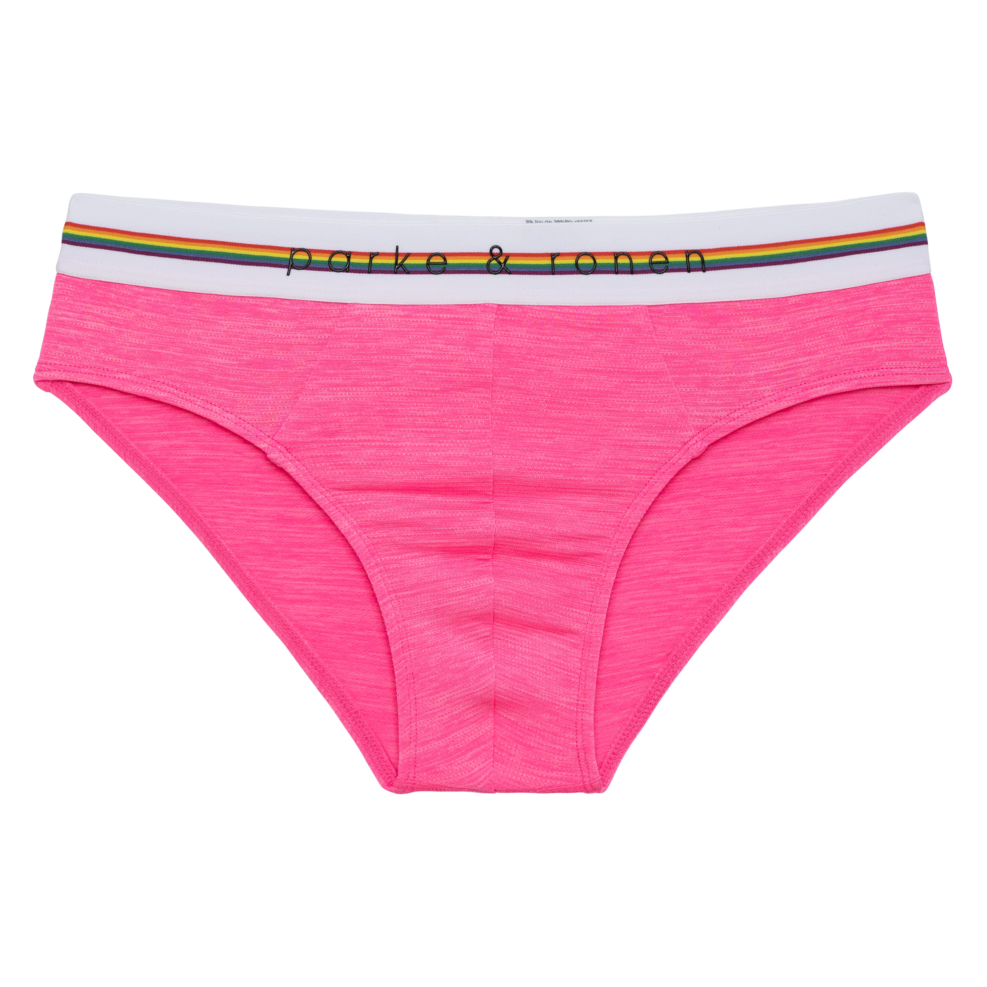 LIMITED PRIDE EDITION- Barbie Pink Heather Mesh Low Rise Brief