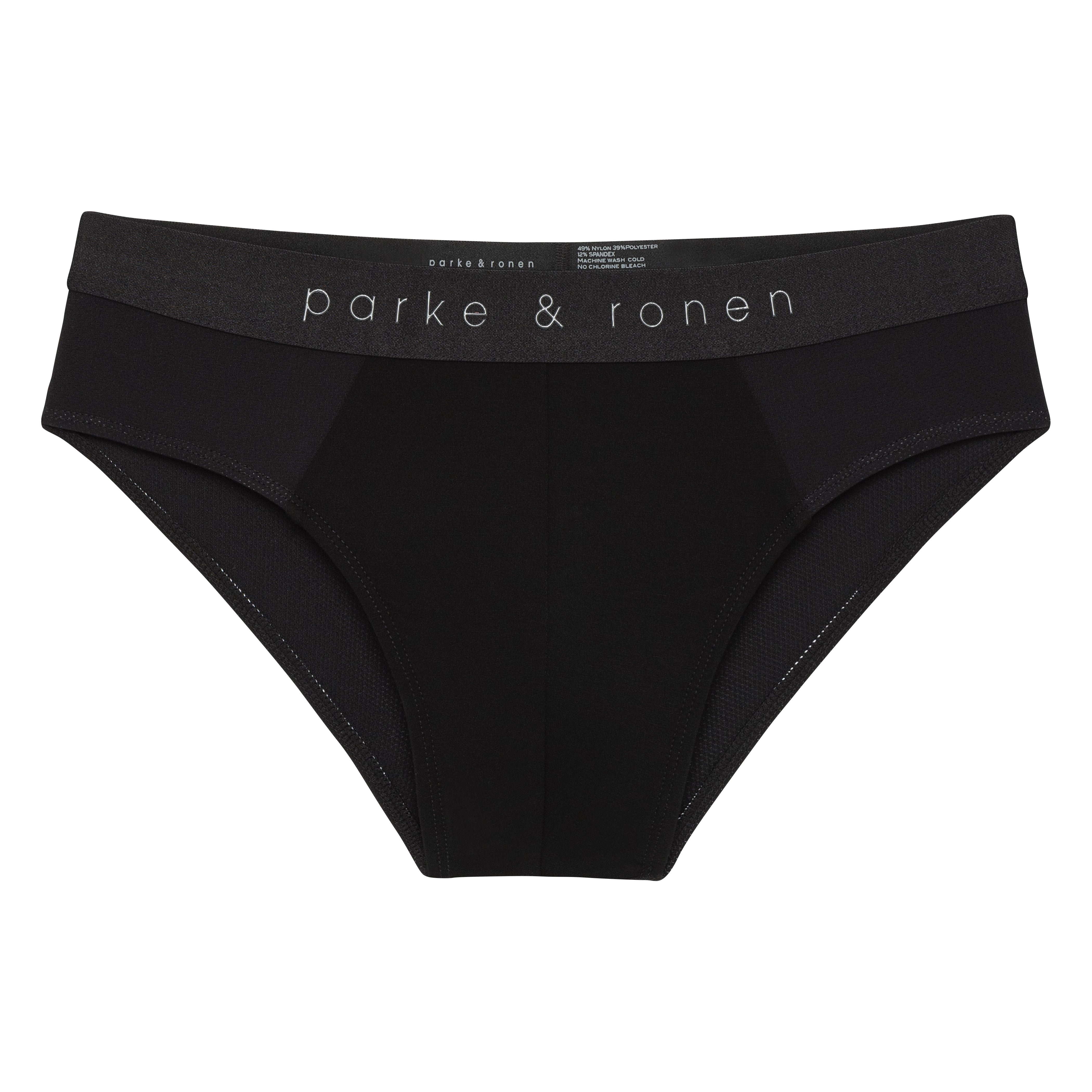 Black Mistral Mesh Combo Brief - parke & ronen