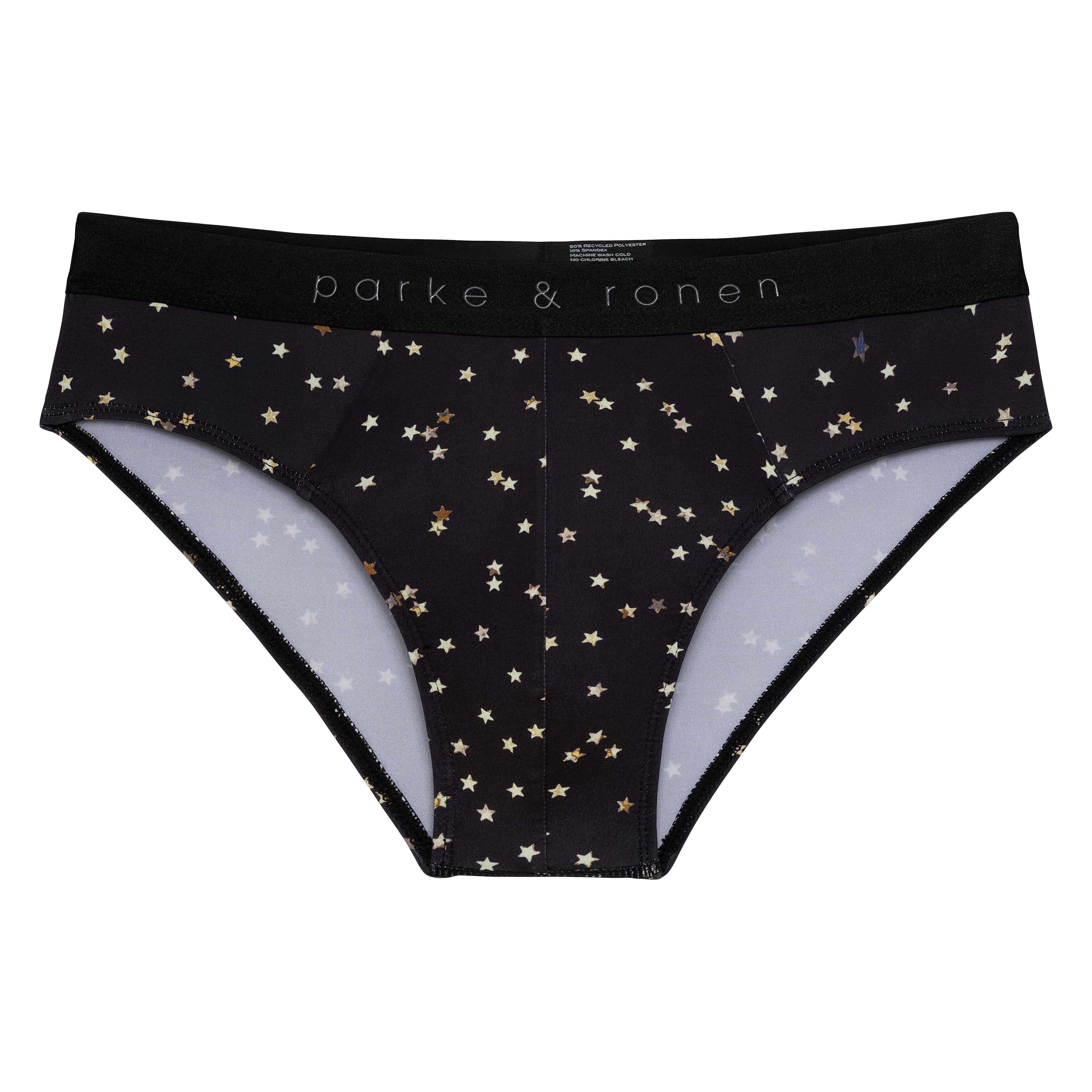 Black Galileo Print Low Rise Brief