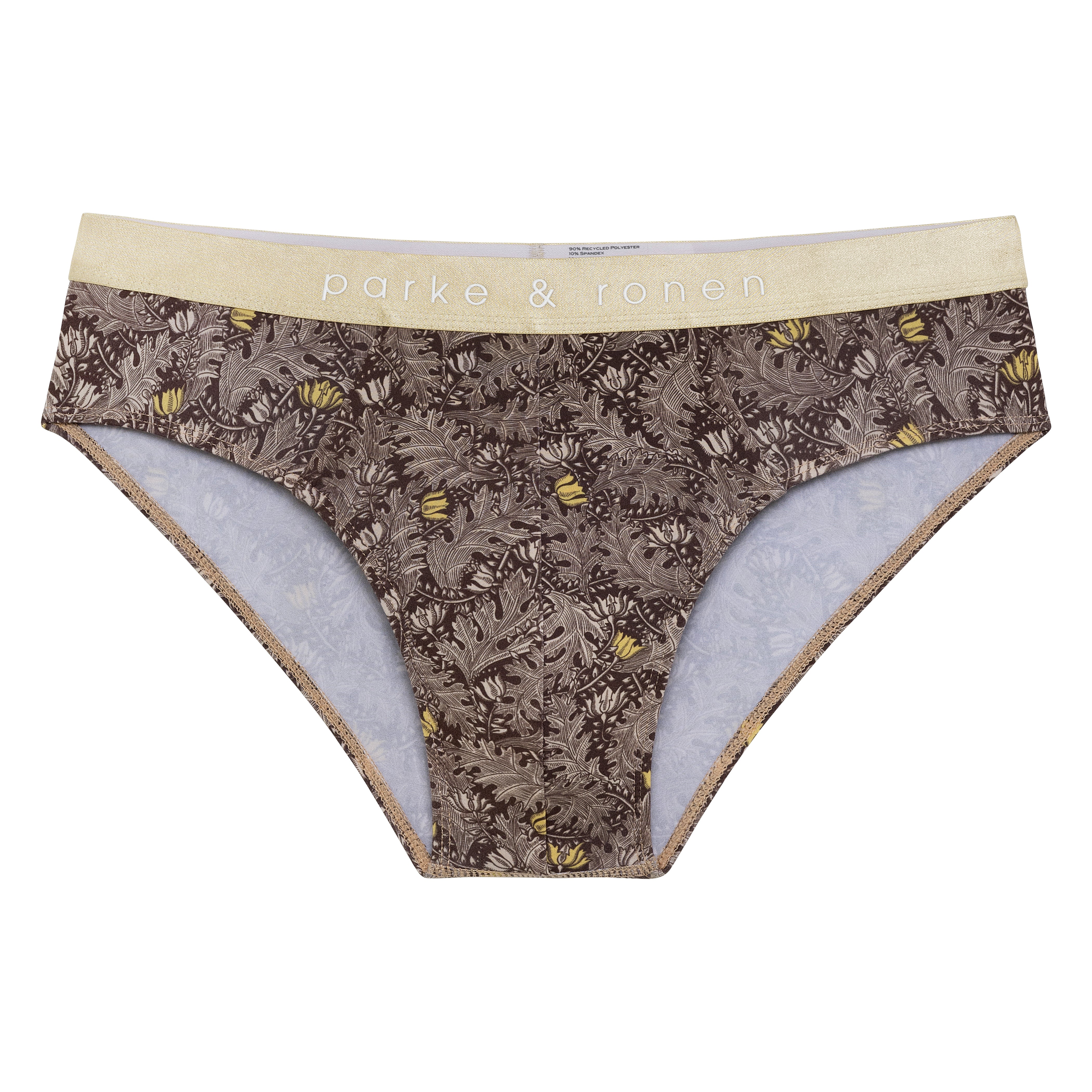 Gold Cassini Print Low Rise Brief