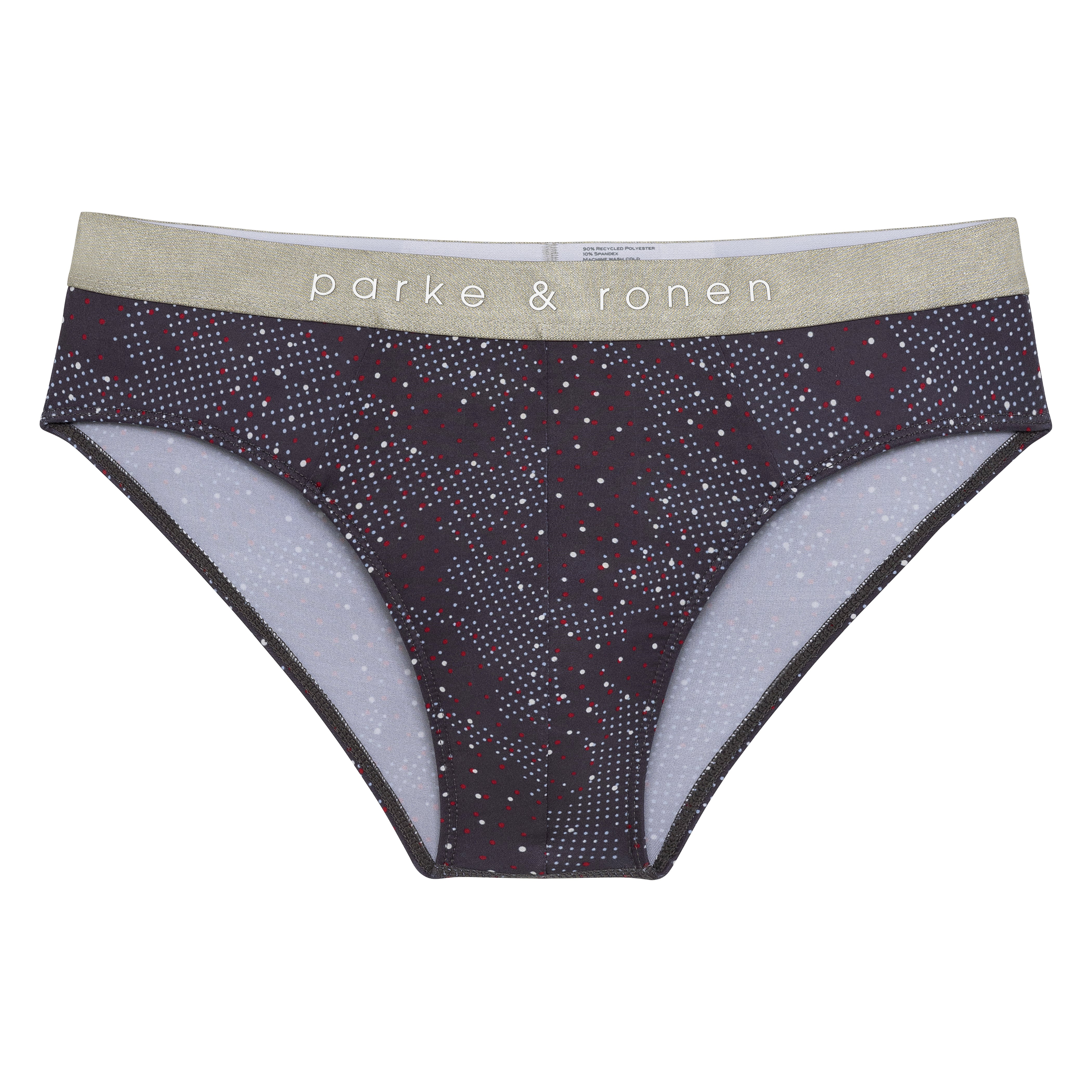 Steel Grey Andromeda Print Low Rise Brief