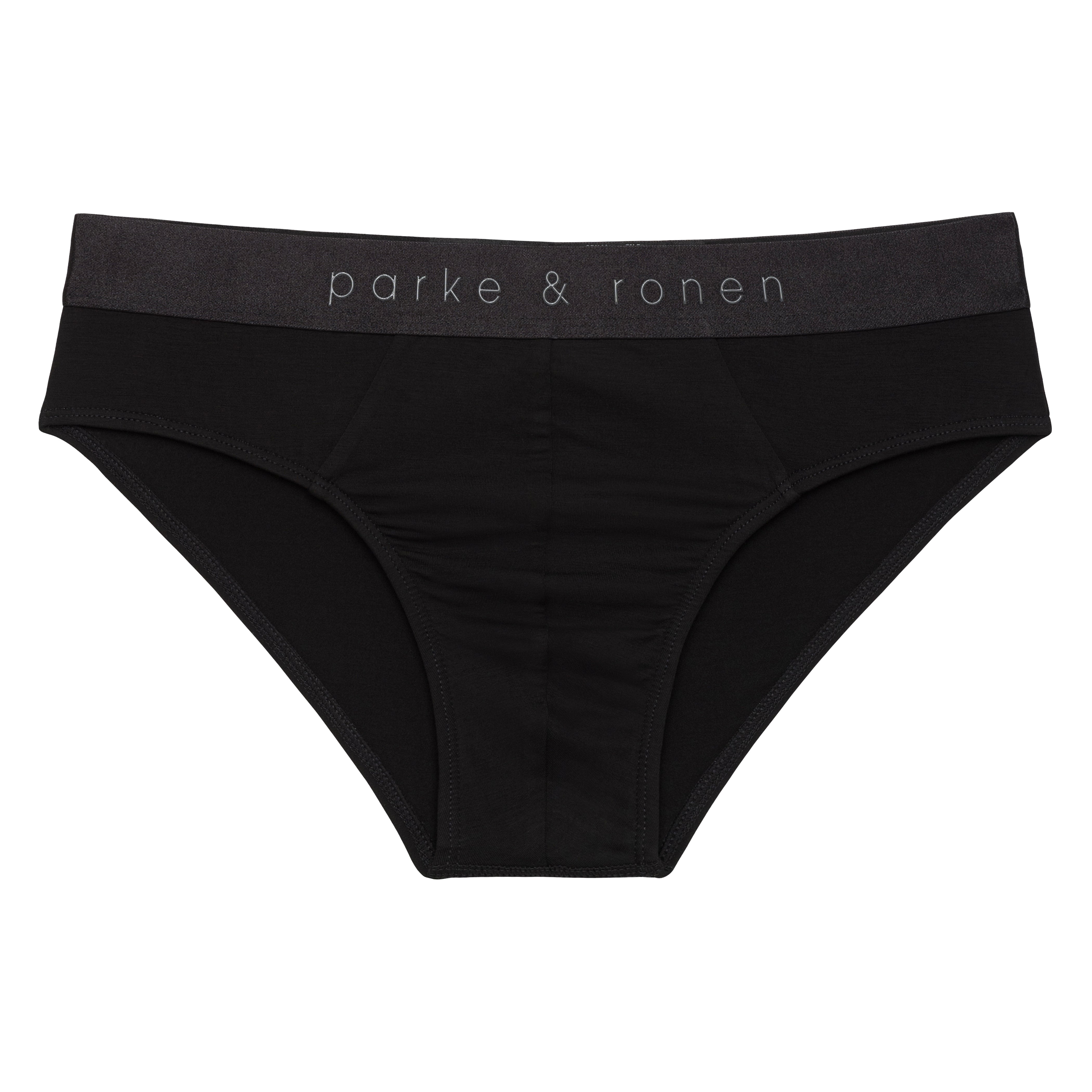 '23 EDITION-  Black Solid Low Rise Brief