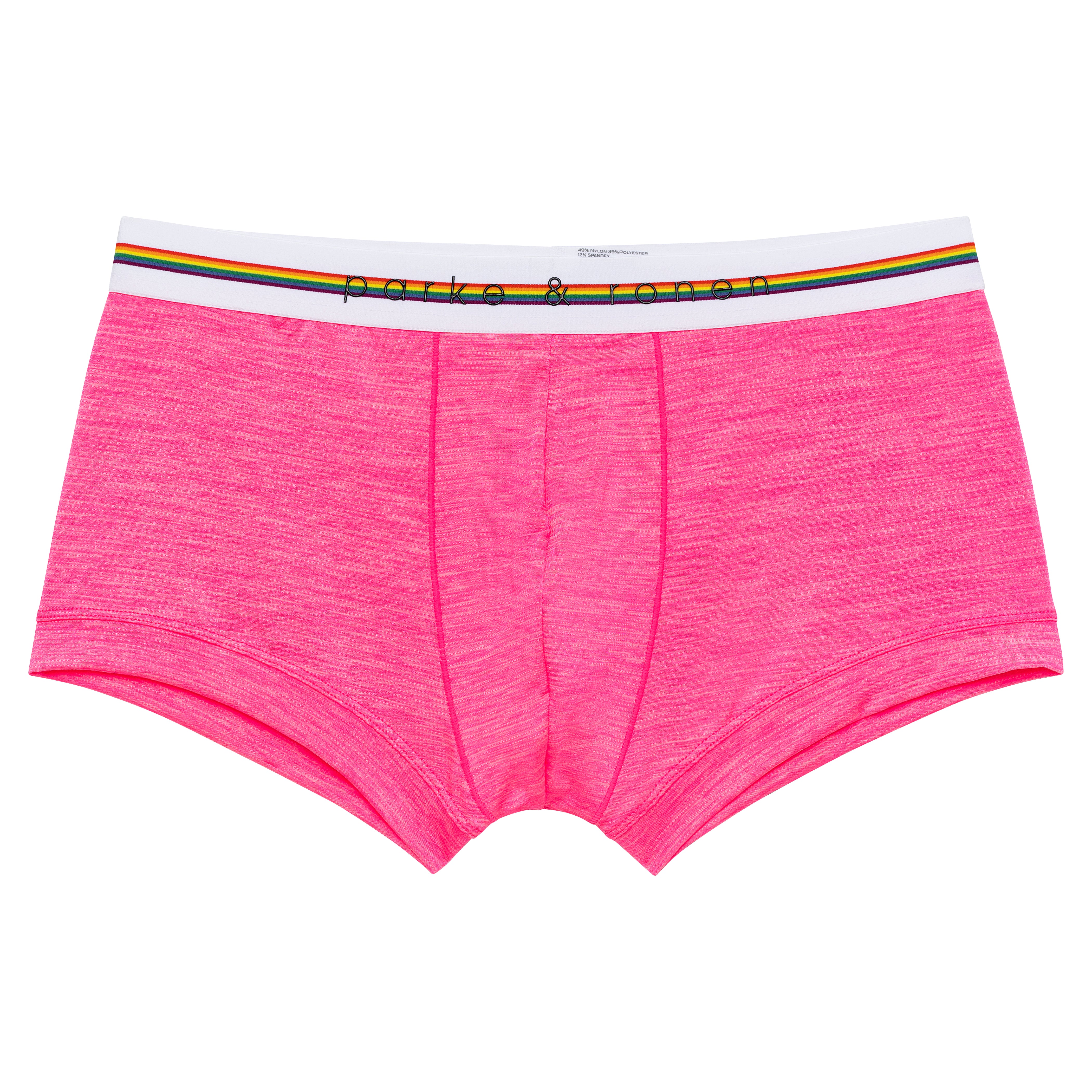 LIMITED PRIDE EDITION- Barbie Pink Heather Mesh Low Rise Trunk