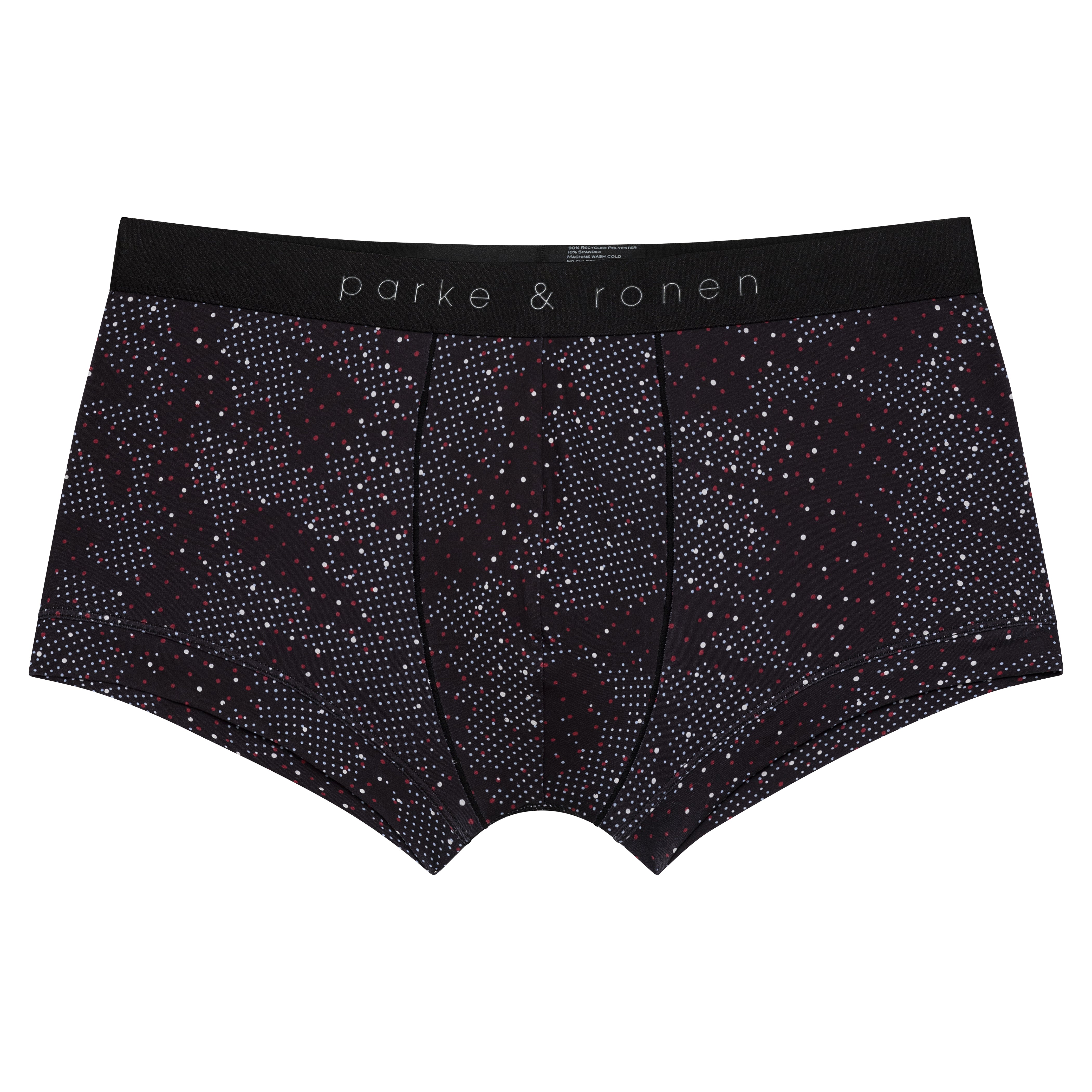 Black Andromeda Print Low Rise Trunk