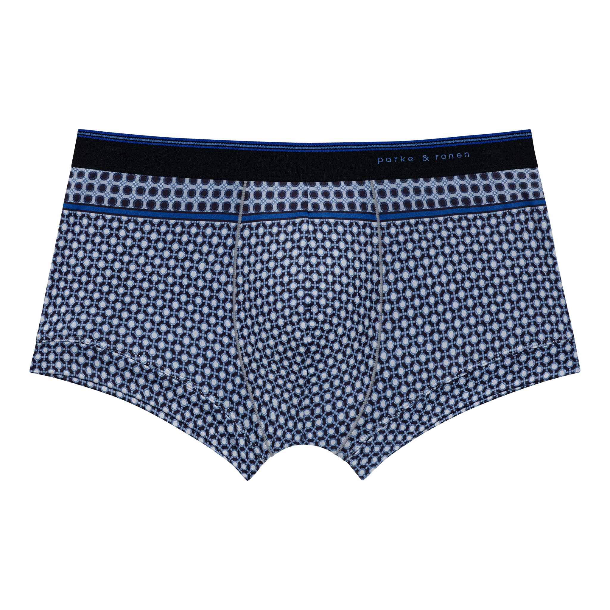 Midnight Lattice Printed Low Rise Trunk - Parke & Ronen