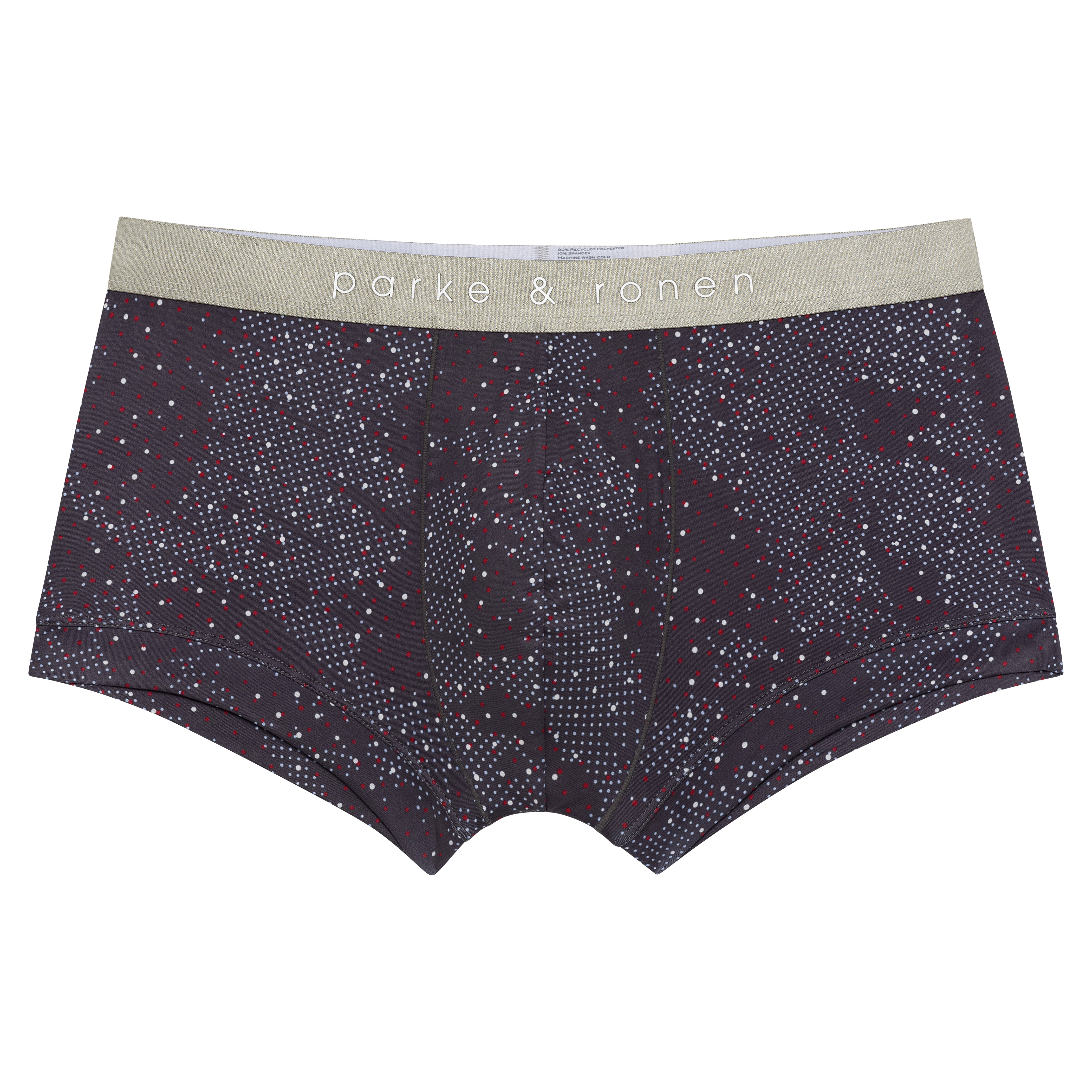 Steel Grey Andromeda Print Low Rise Trunk